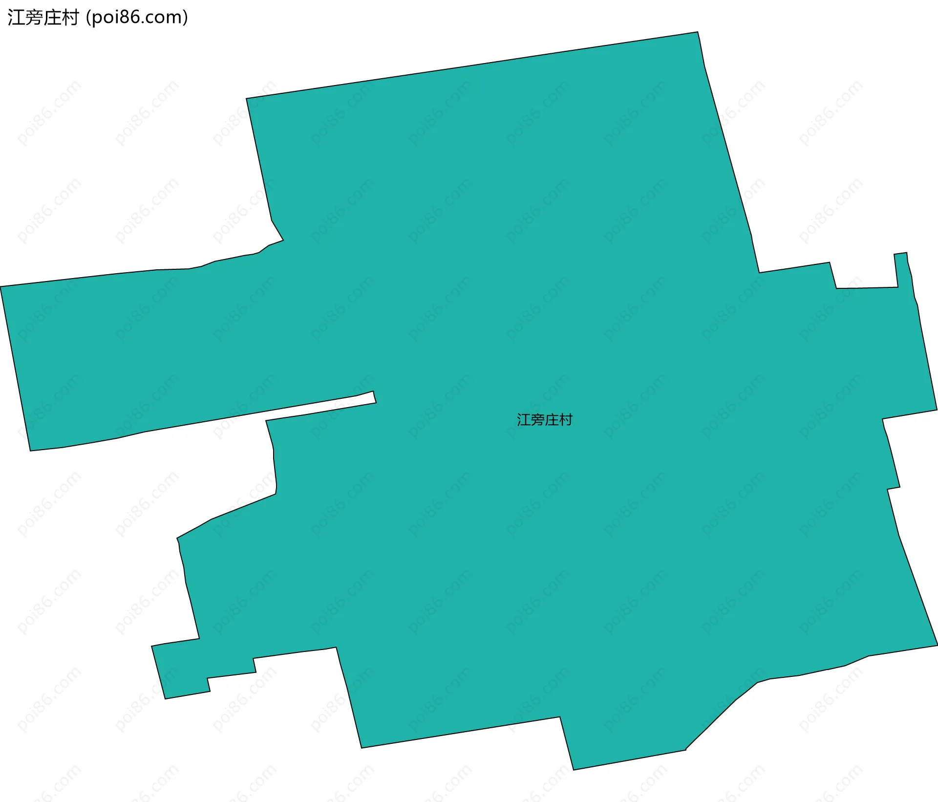 江旁庄村边界地图