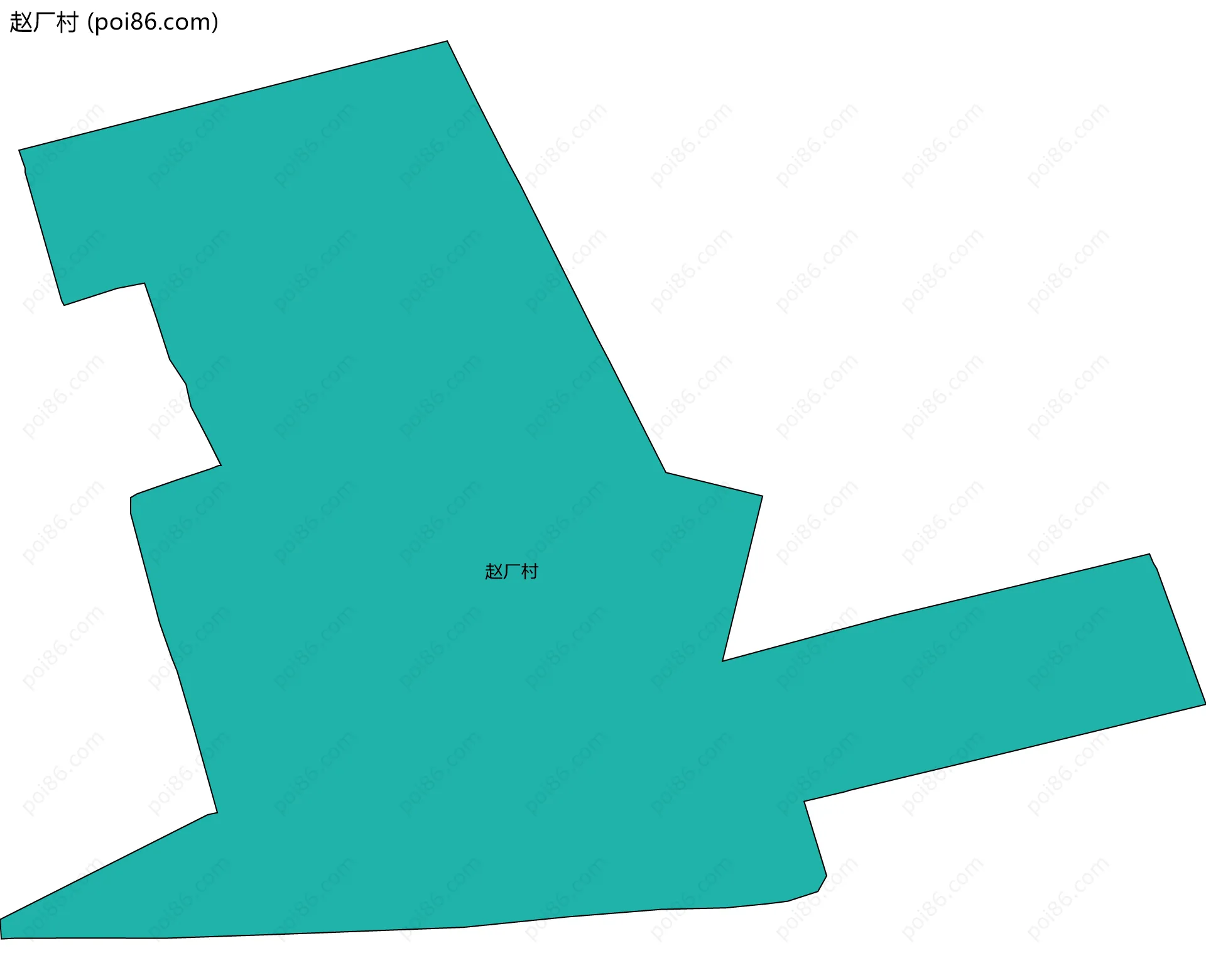 赵厂村边界地图