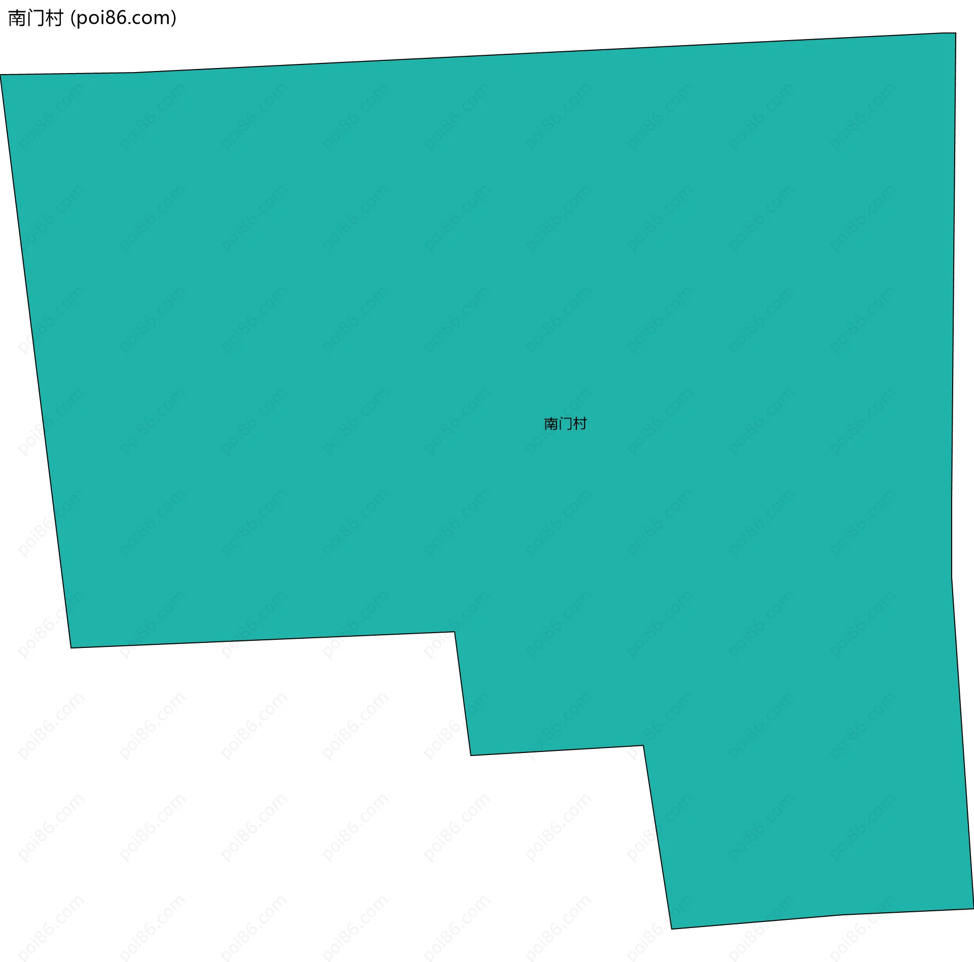 南门村边界地图
