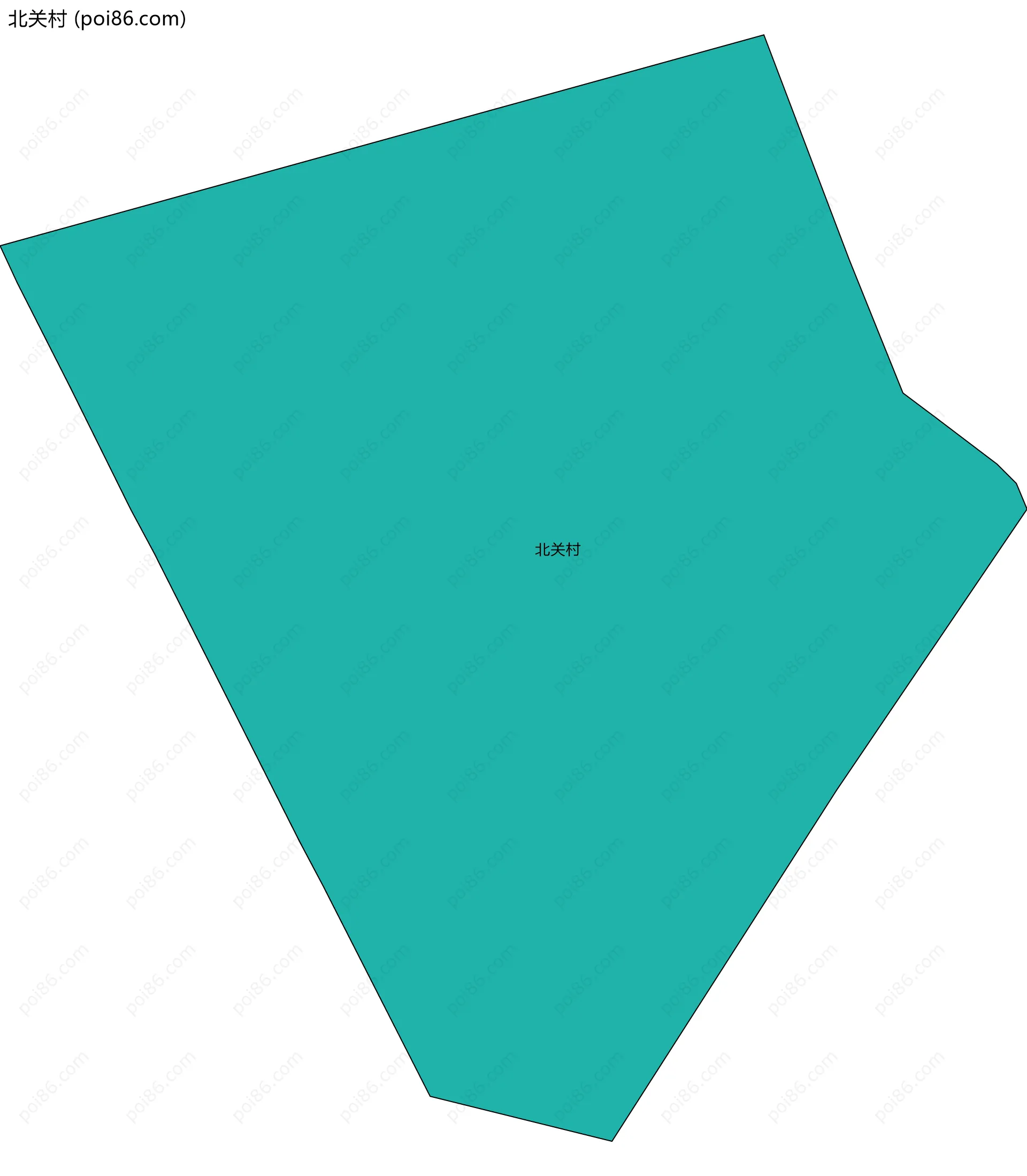 北关村边界地图