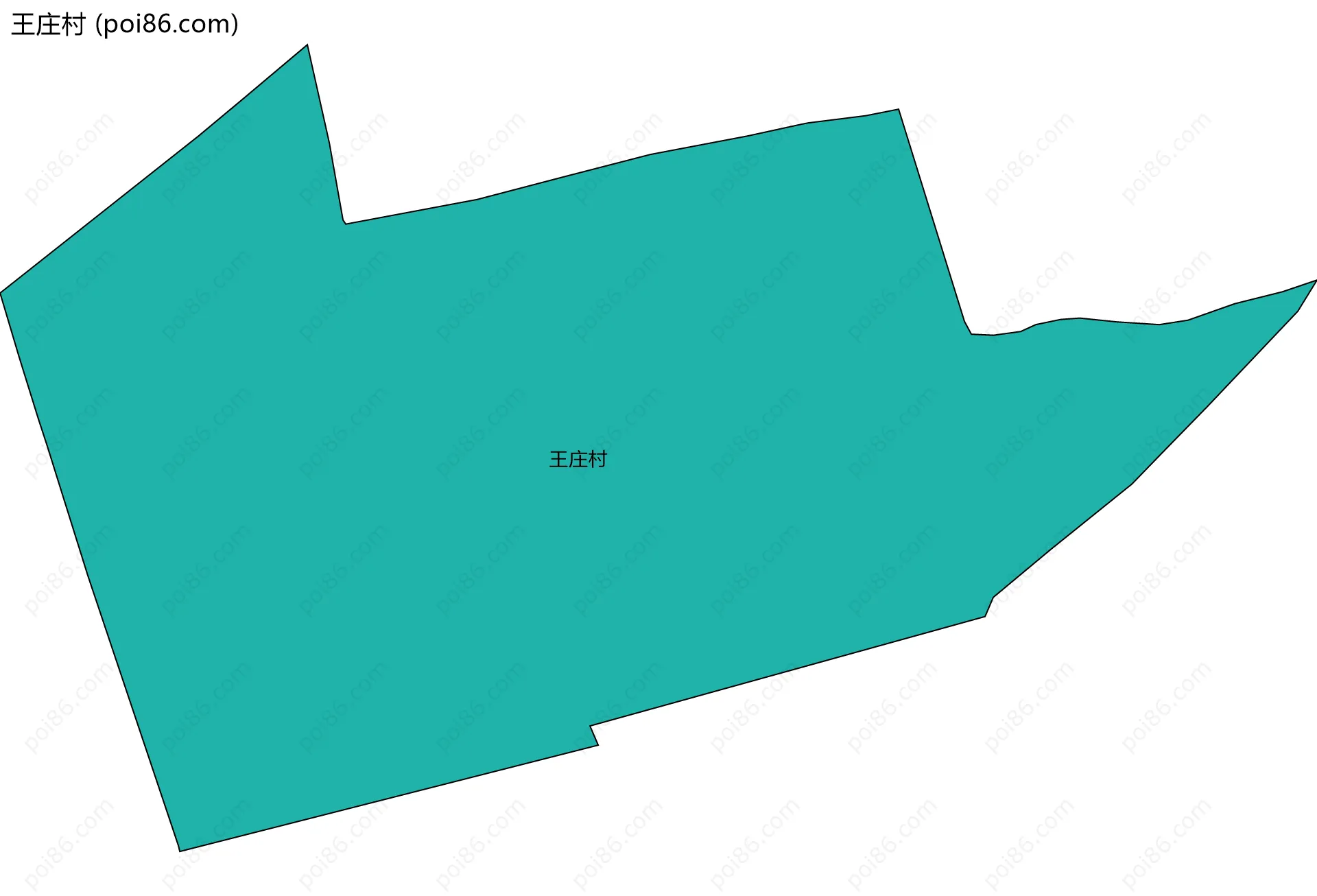 王庄村边界地图