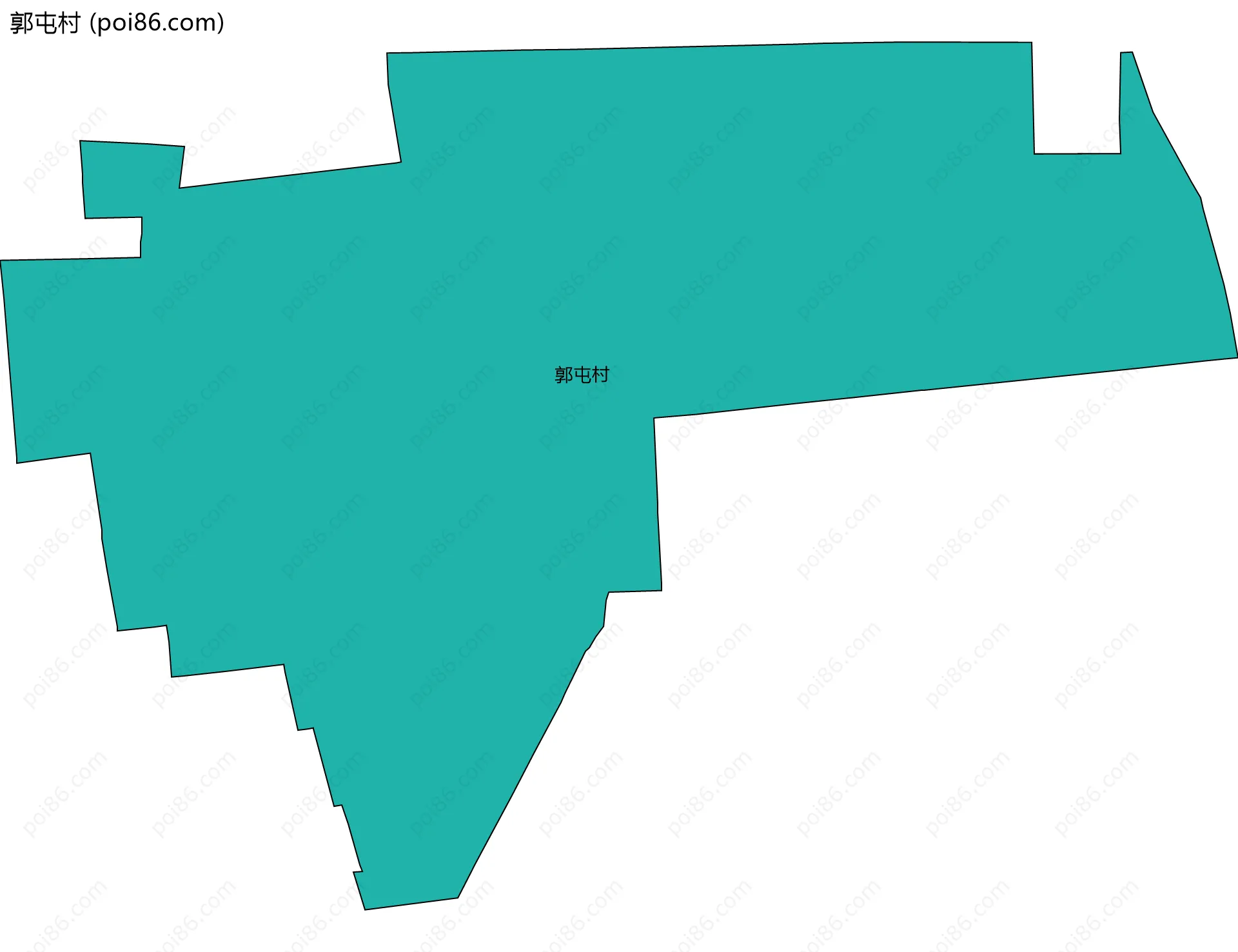 郭屯村边界地图