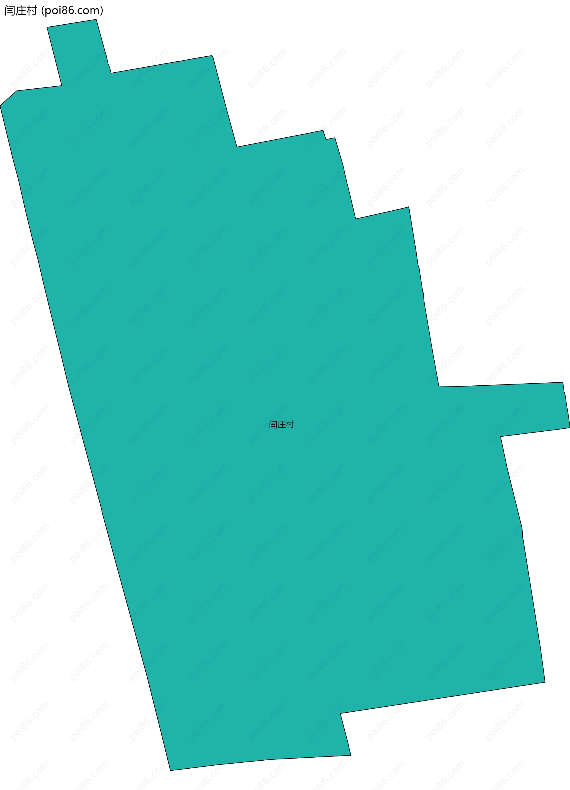 闫庄村边界地图