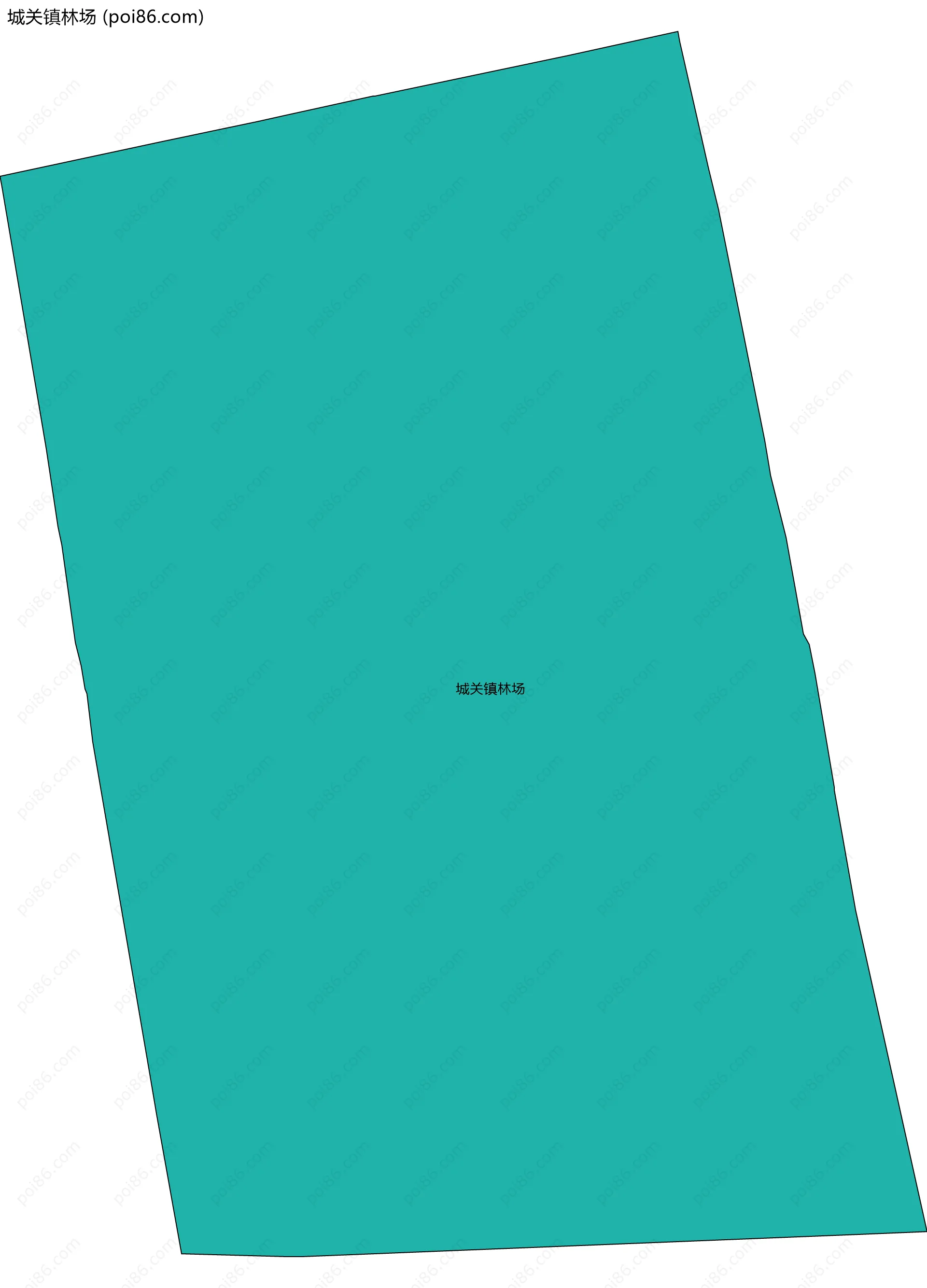 城关镇林场边界地图