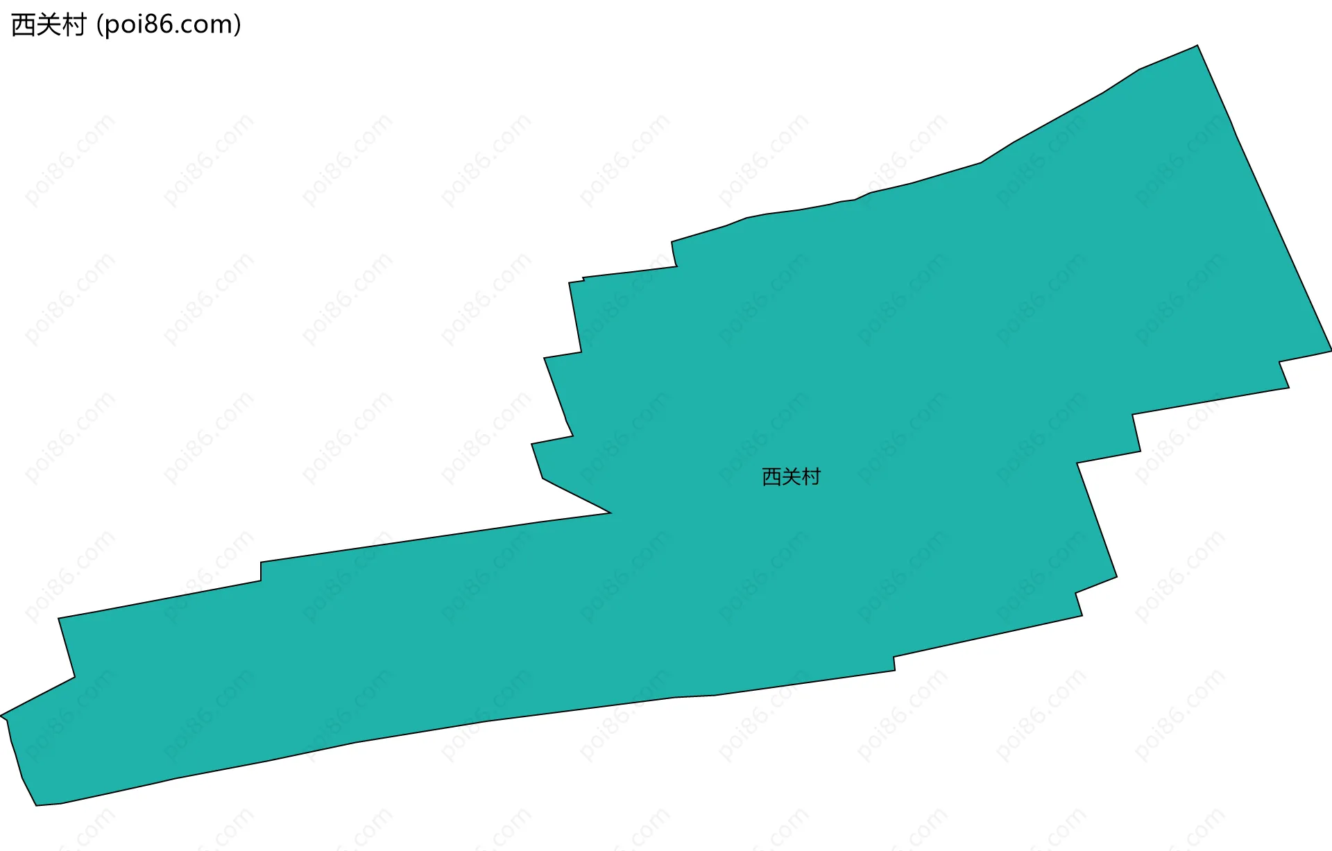 西关村边界地图
