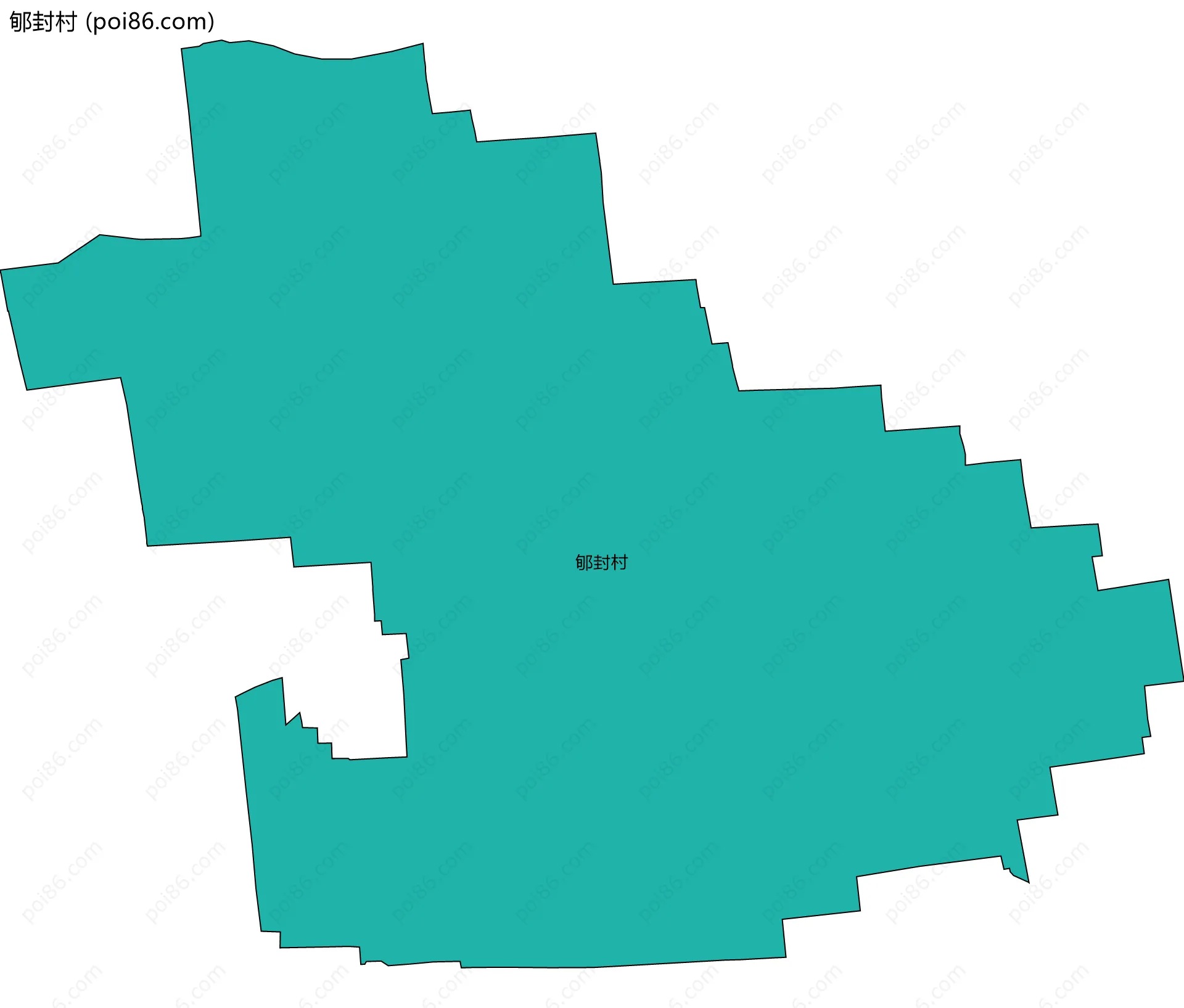 郇封村边界地图
