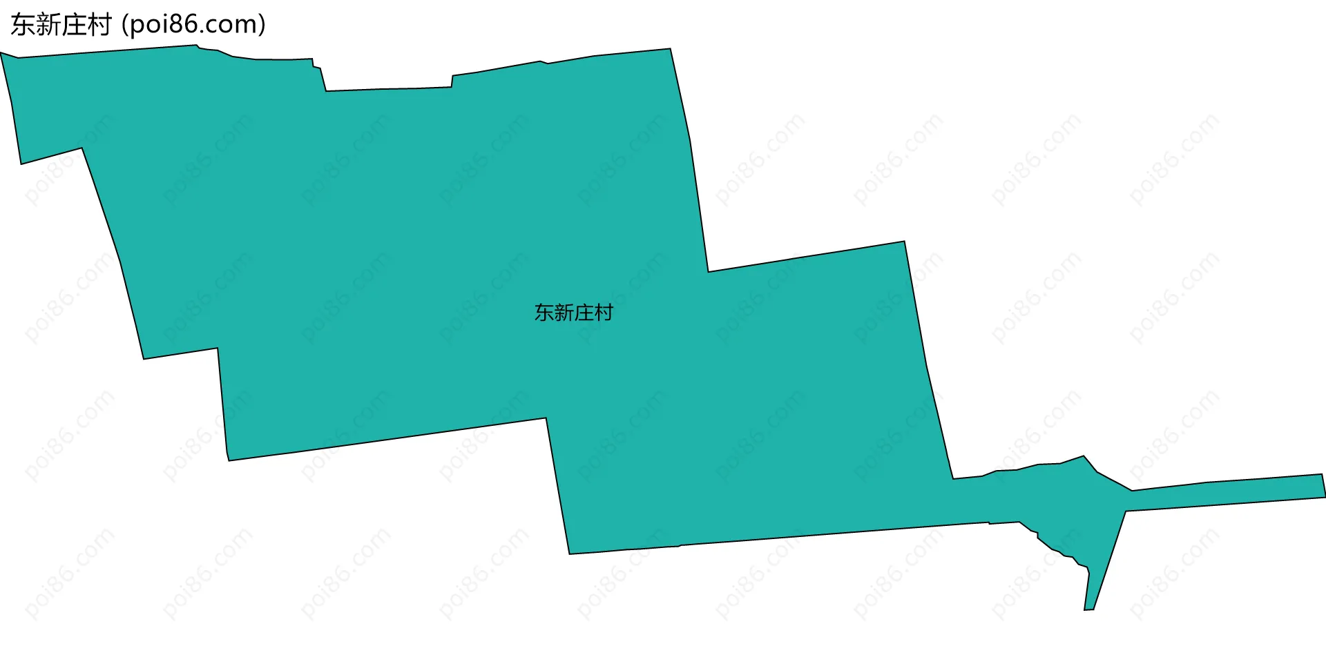 东新庄村边界地图