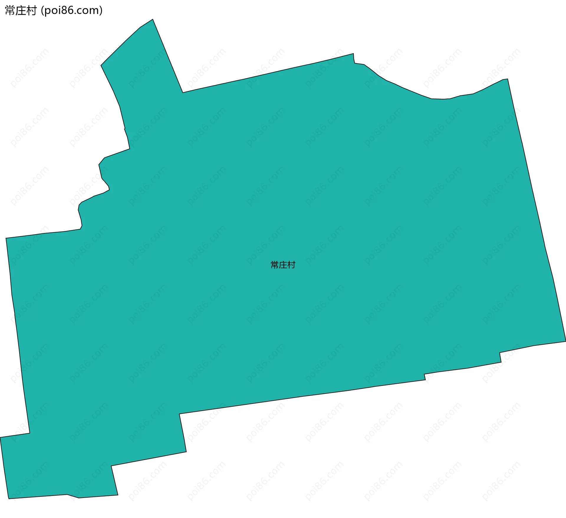 常庄村边界地图