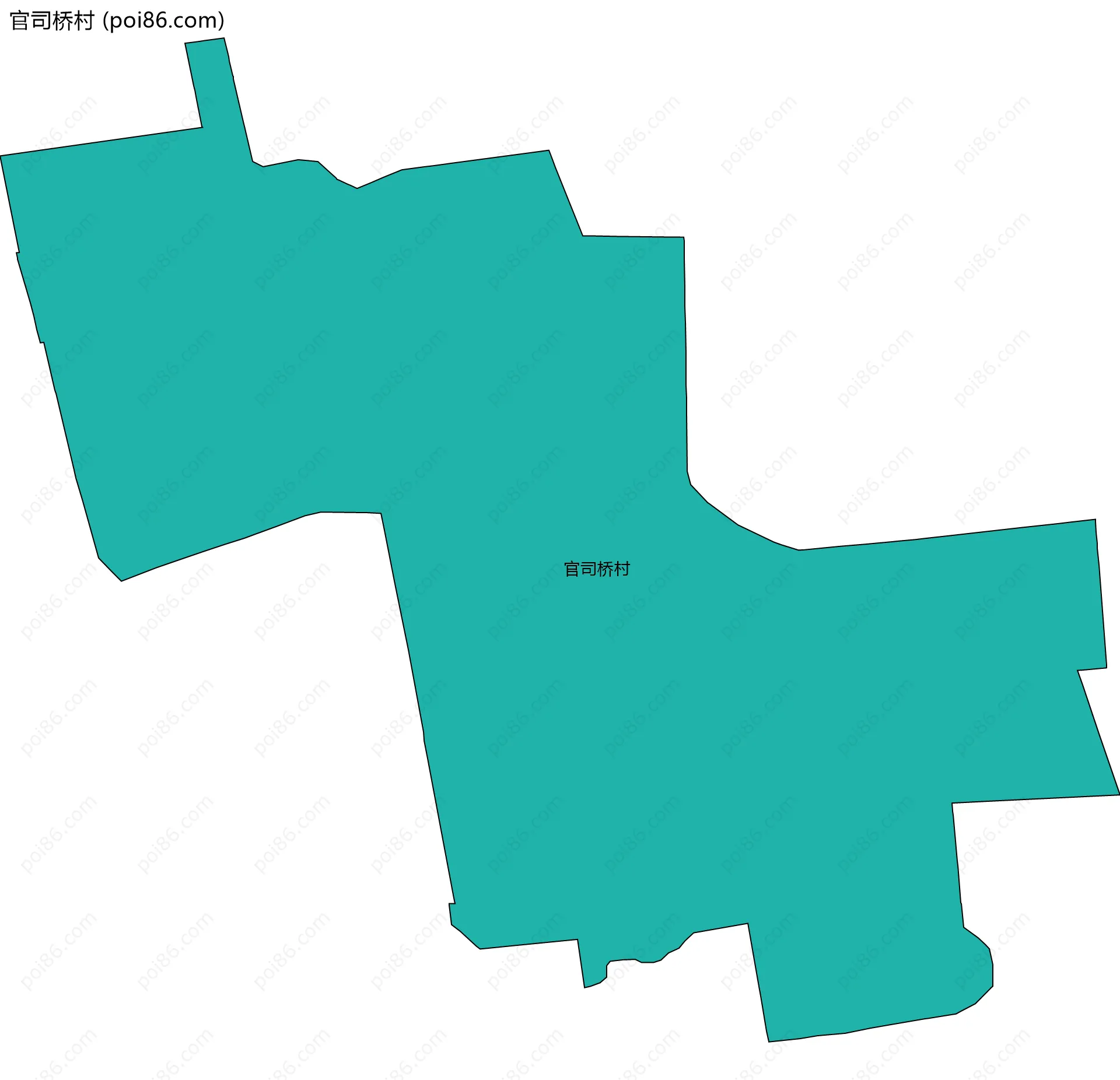 官司桥村边界地图