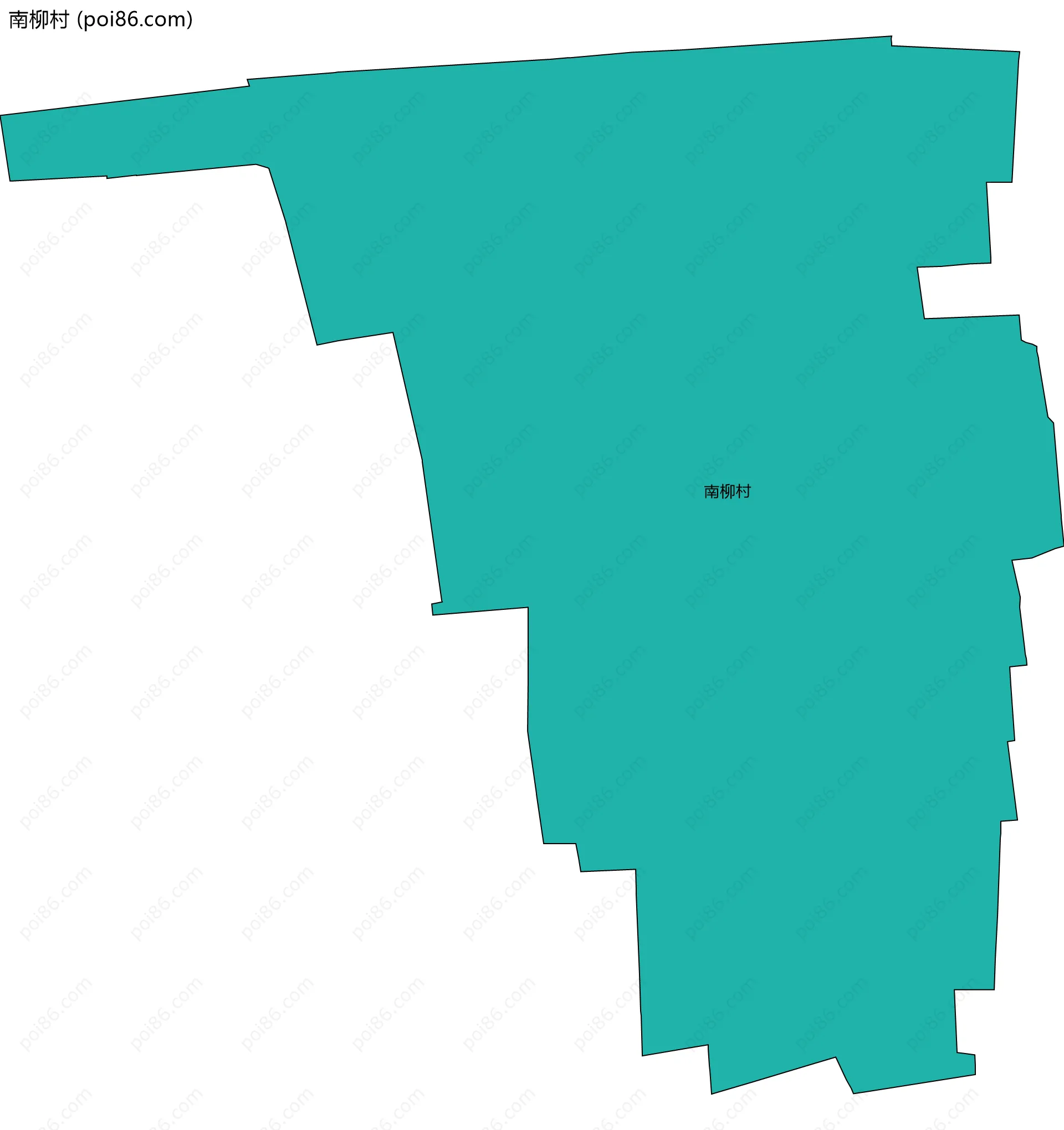 南柳村边界地图