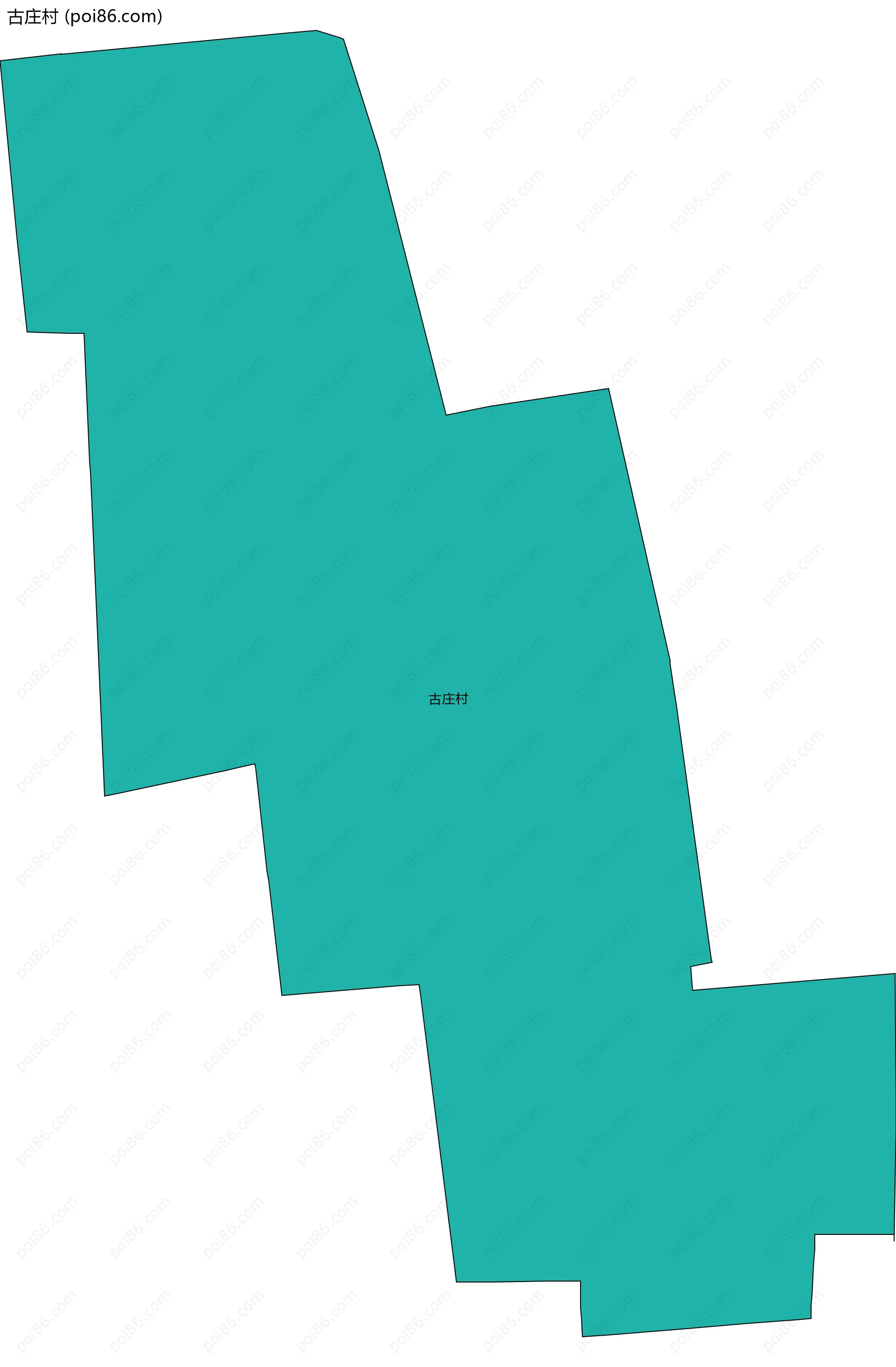 古庄村边界地图