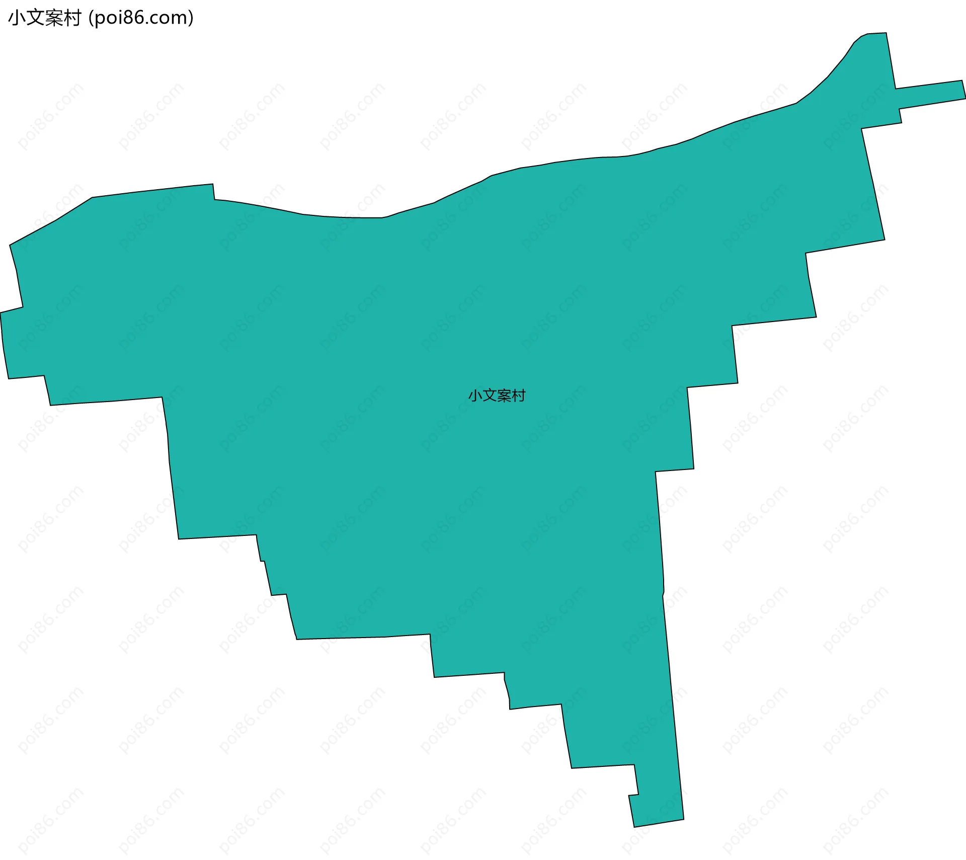 小文案村边界地图