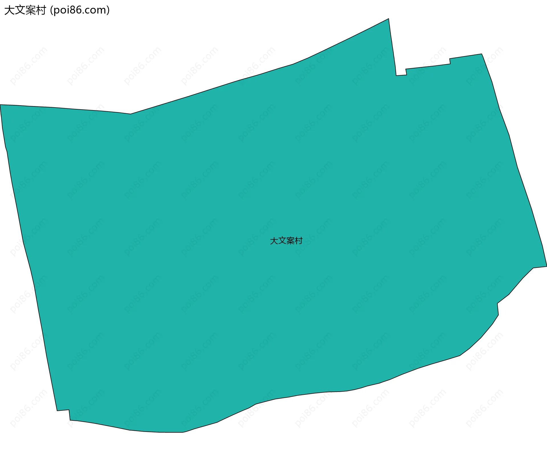 大文案村边界地图