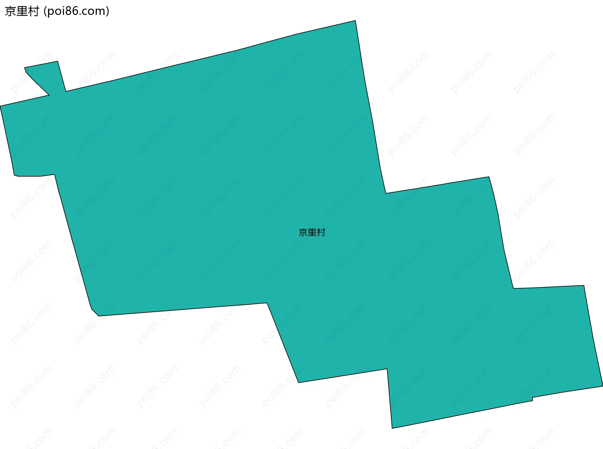 京里村边界地图
