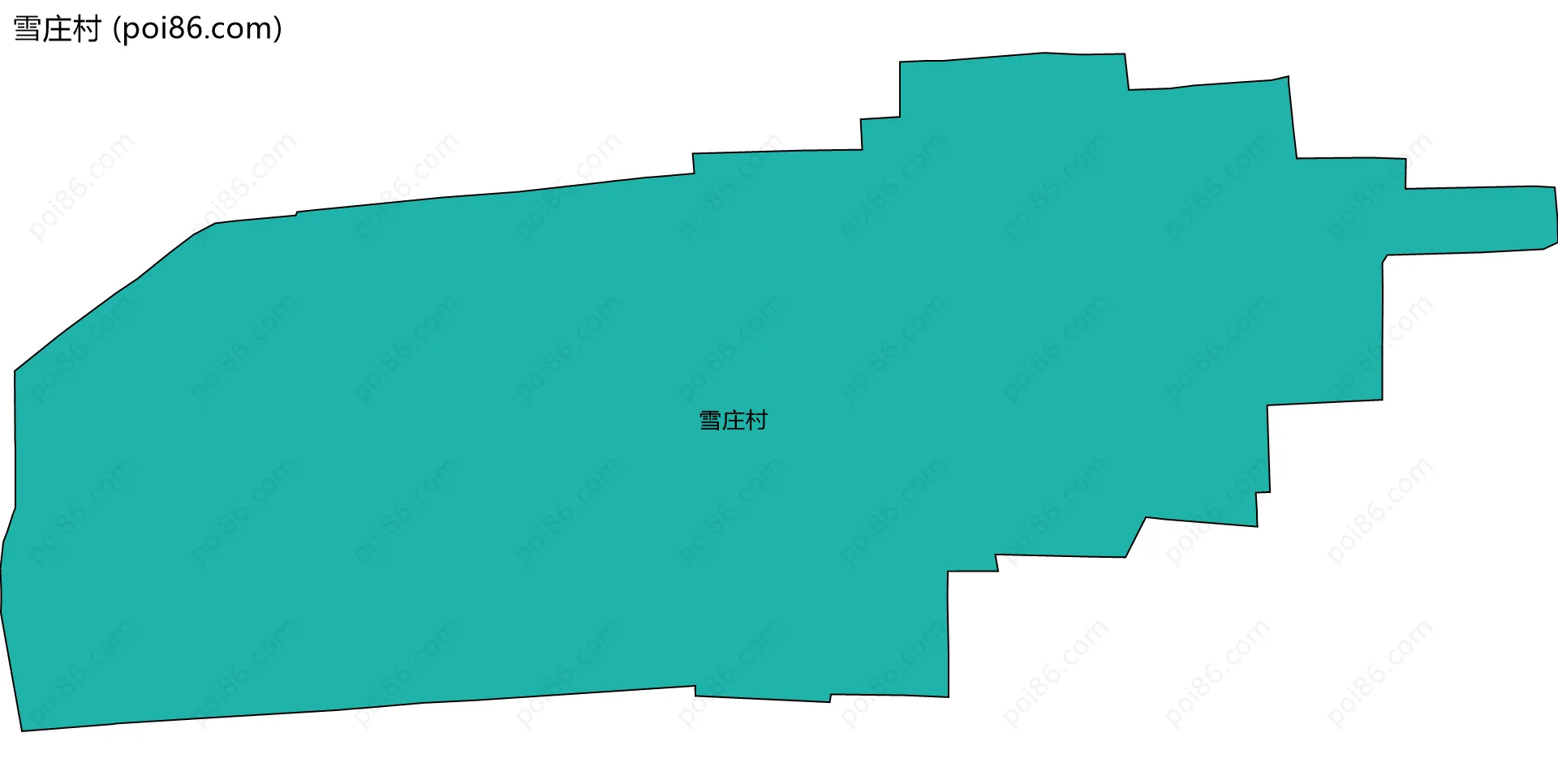 雪庄村边界地图