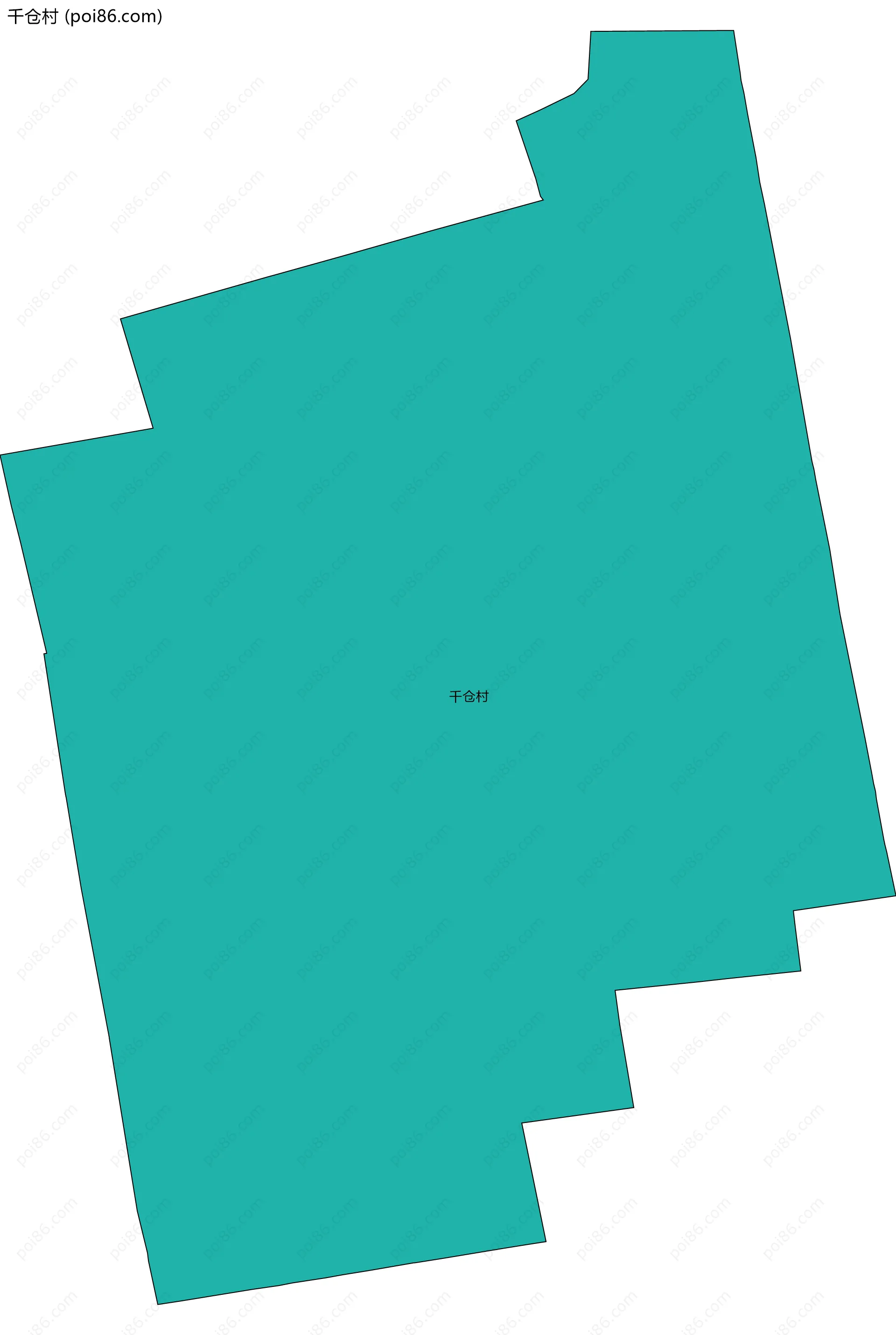 千仓村边界地图