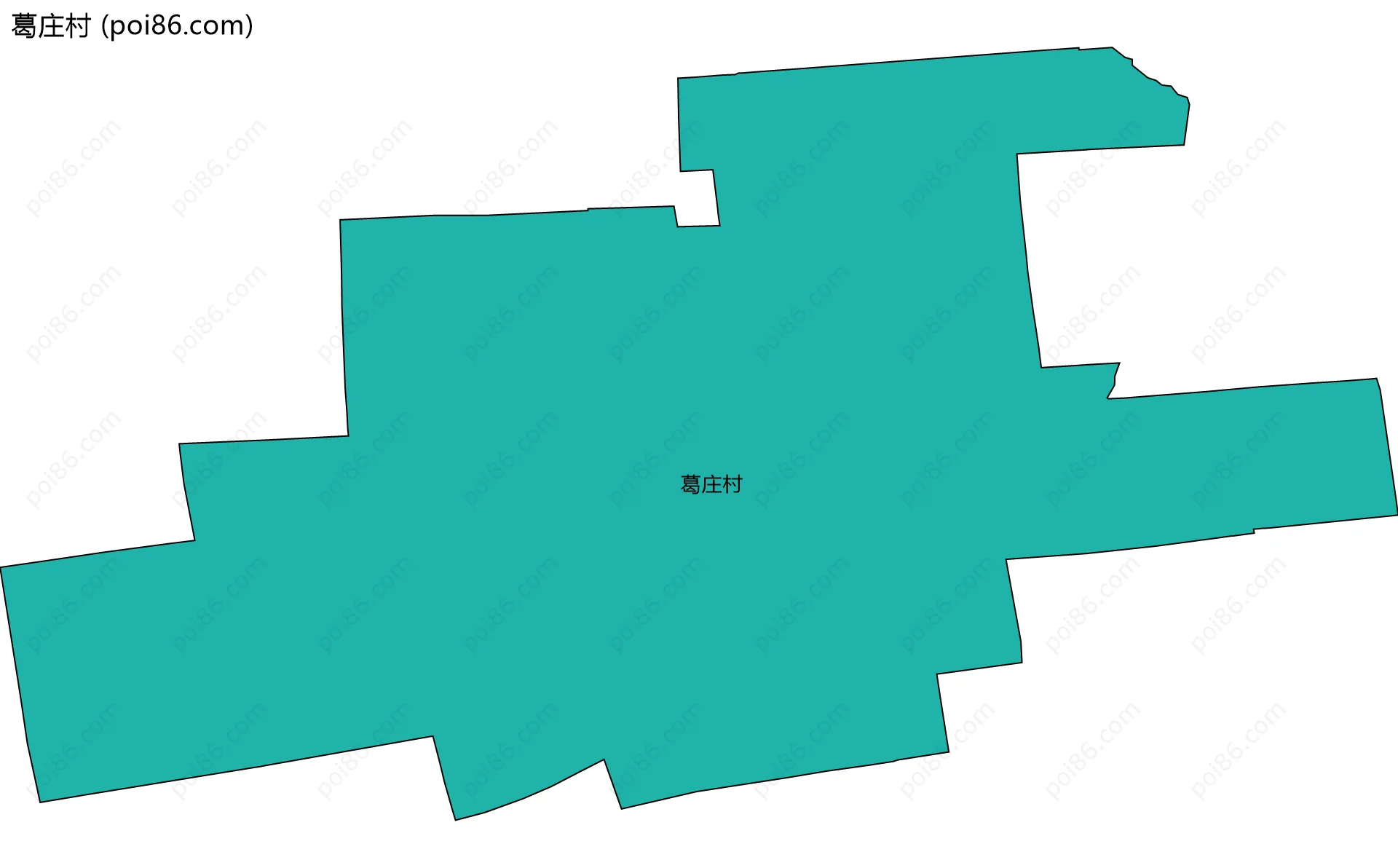 葛庄村边界地图