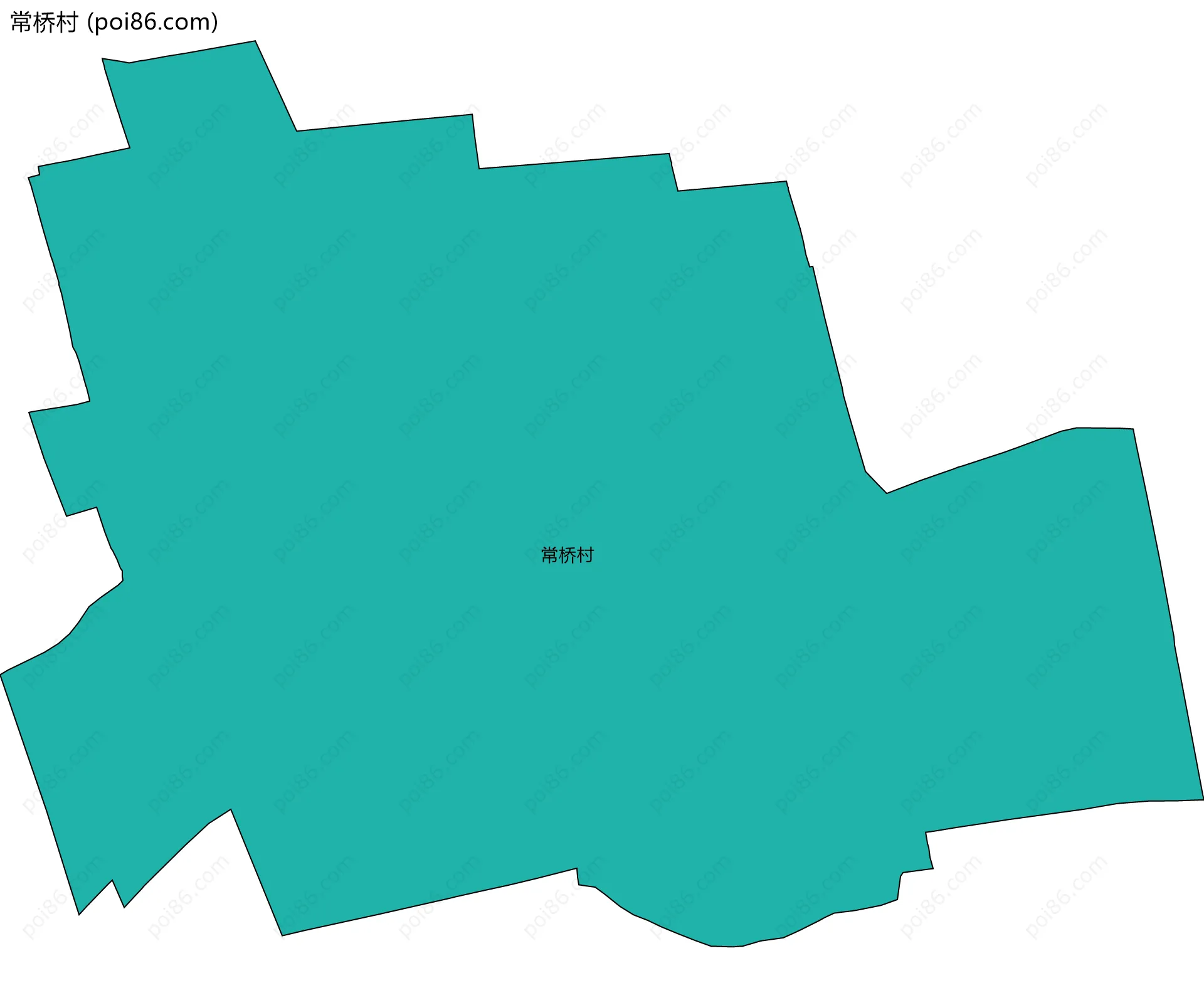 常桥村边界地图
