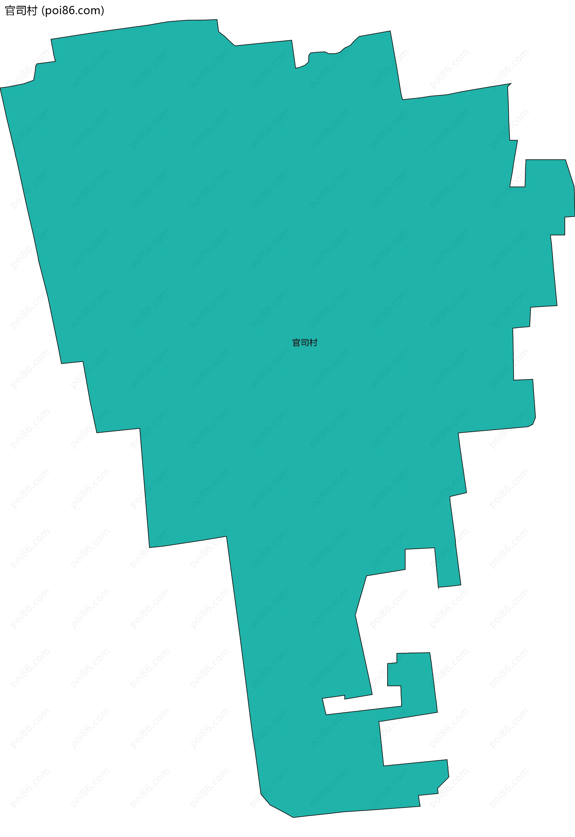 官司村边界地图