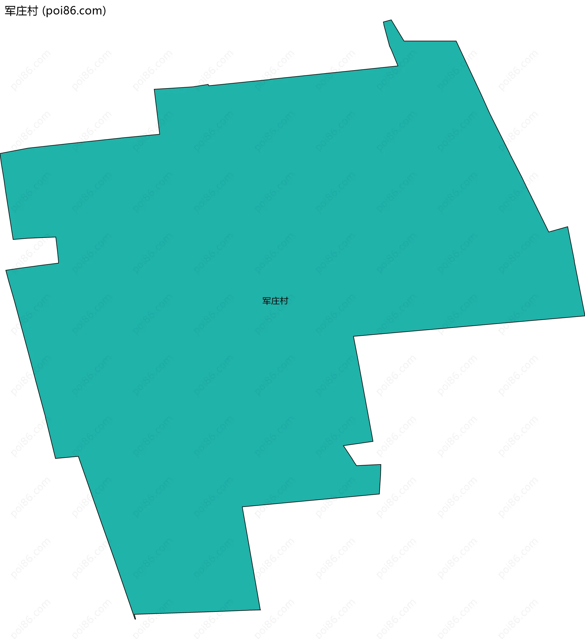 军庄村边界地图