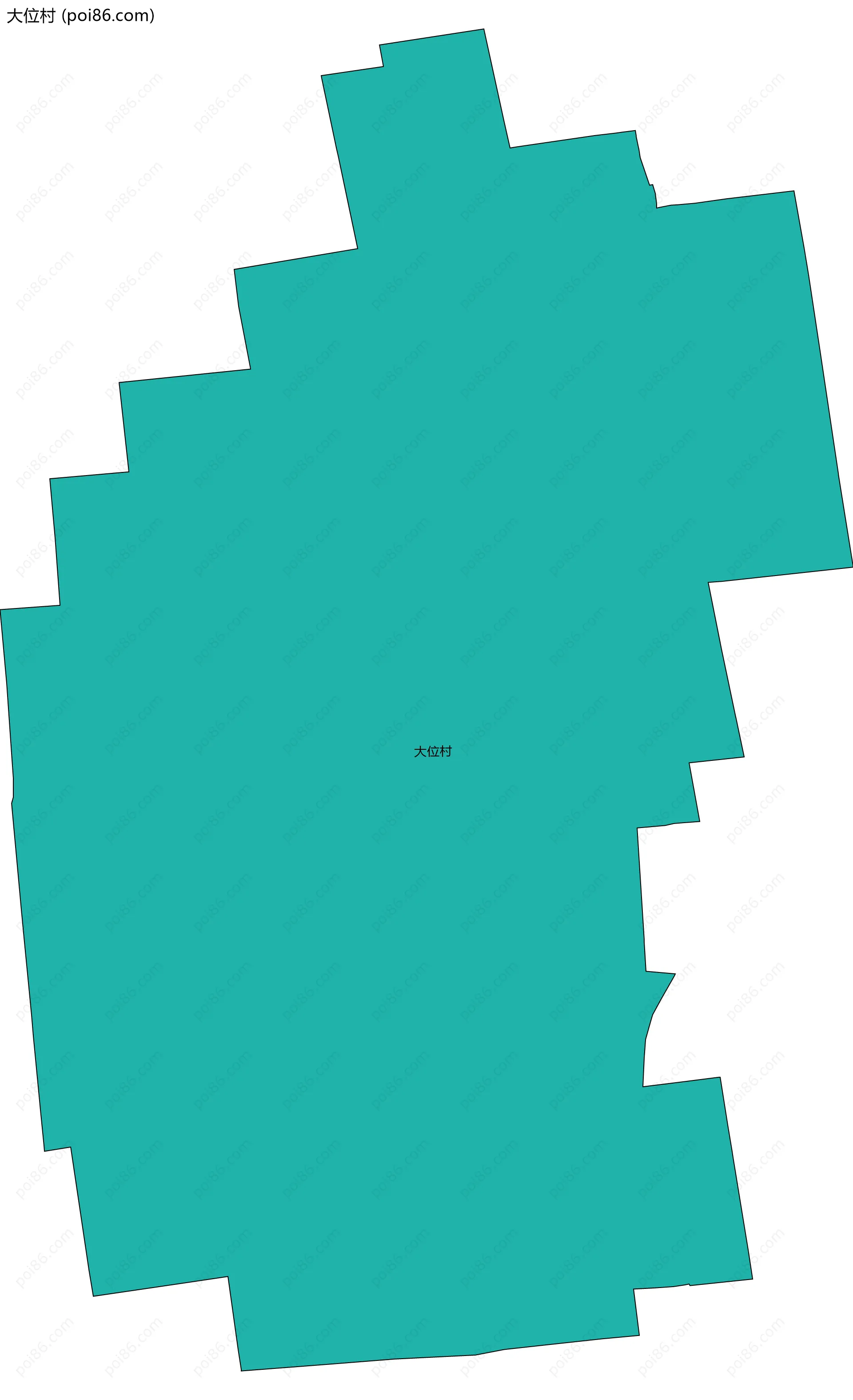 大位村边界地图