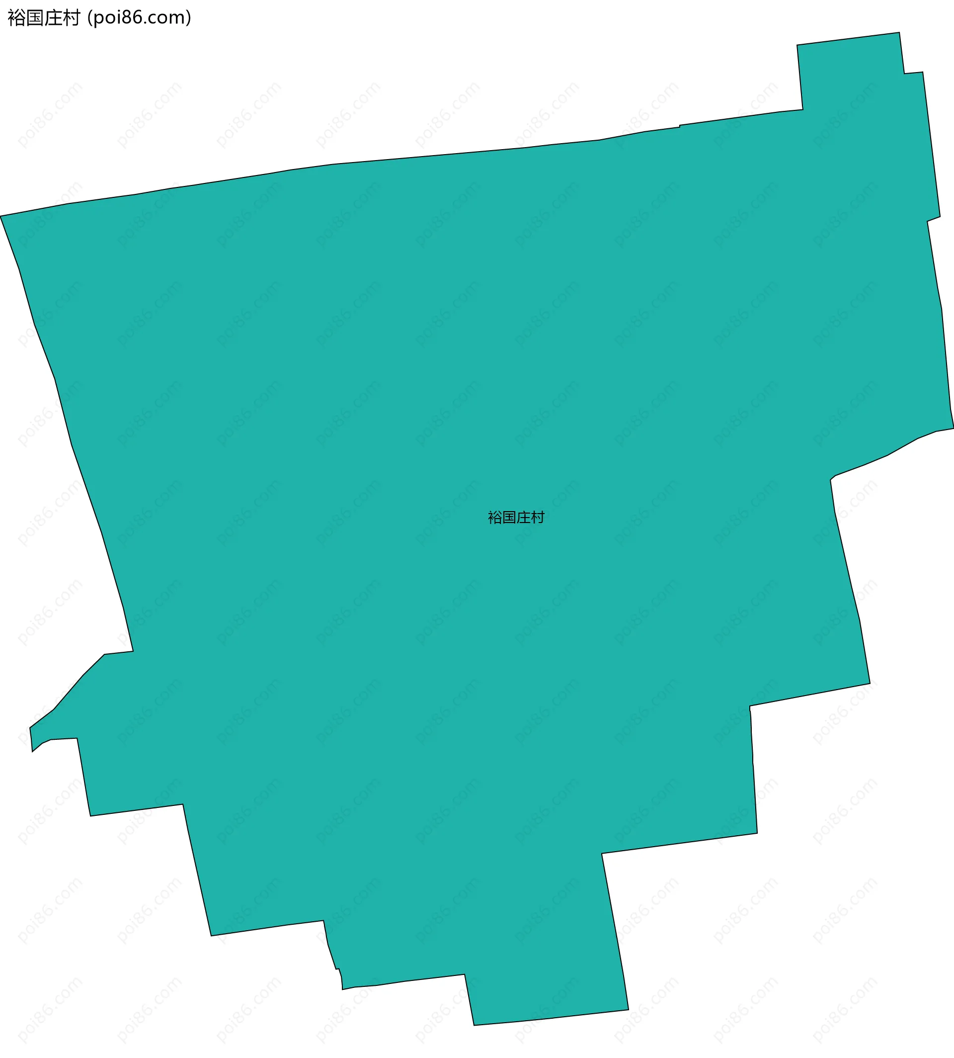 裕国庄村边界地图