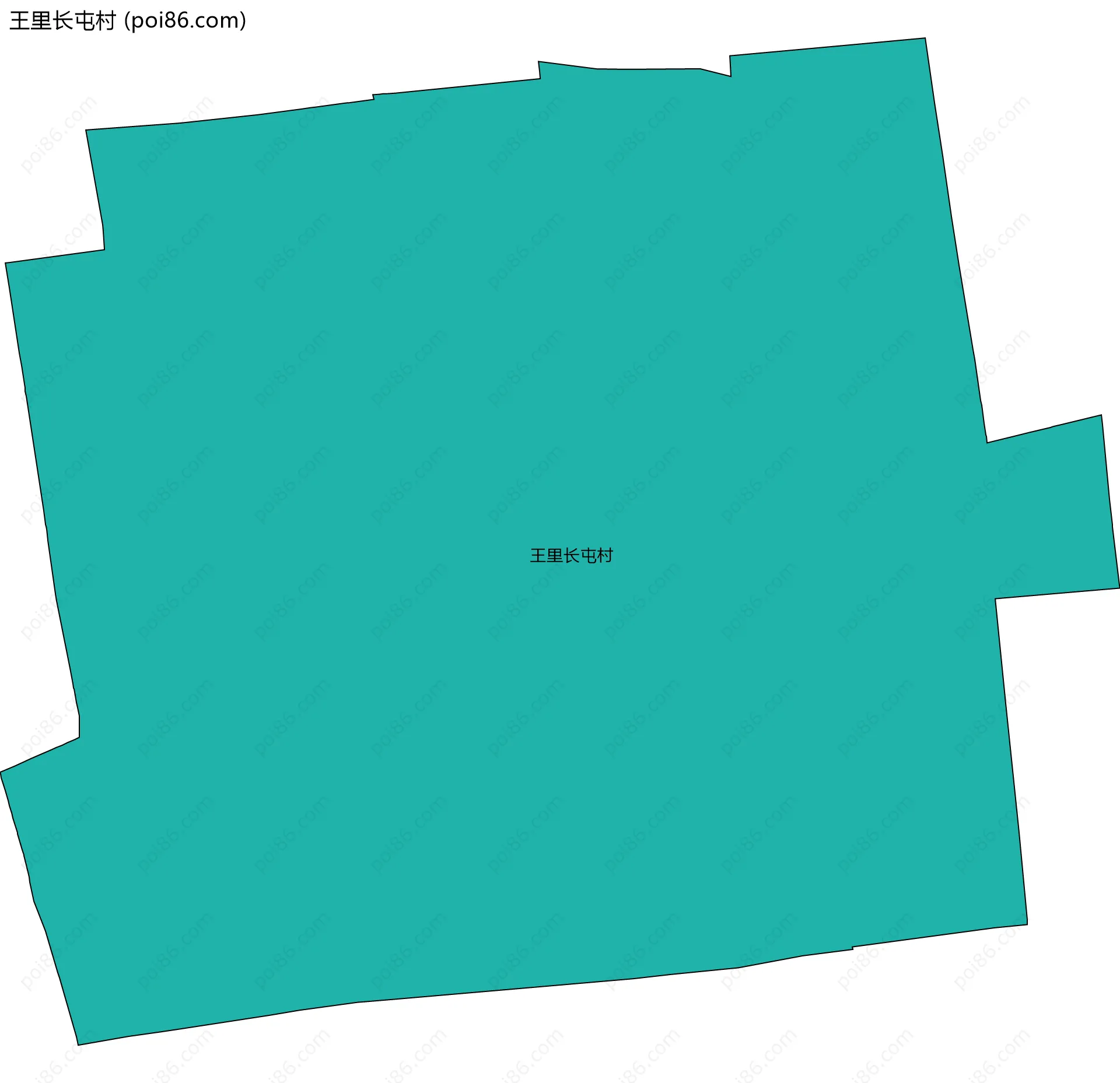王里长屯村边界地图