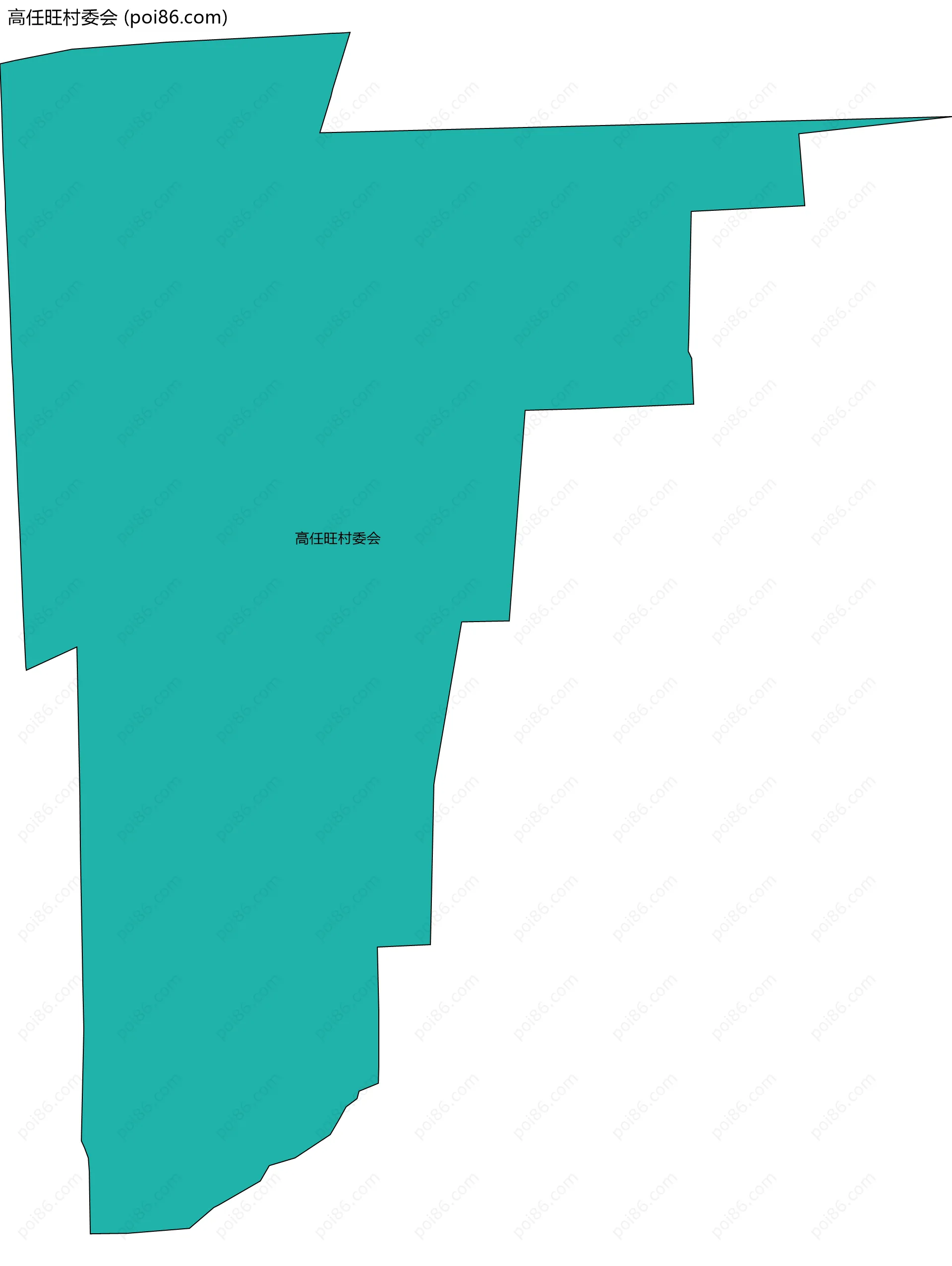 高任旺村委会边界地图