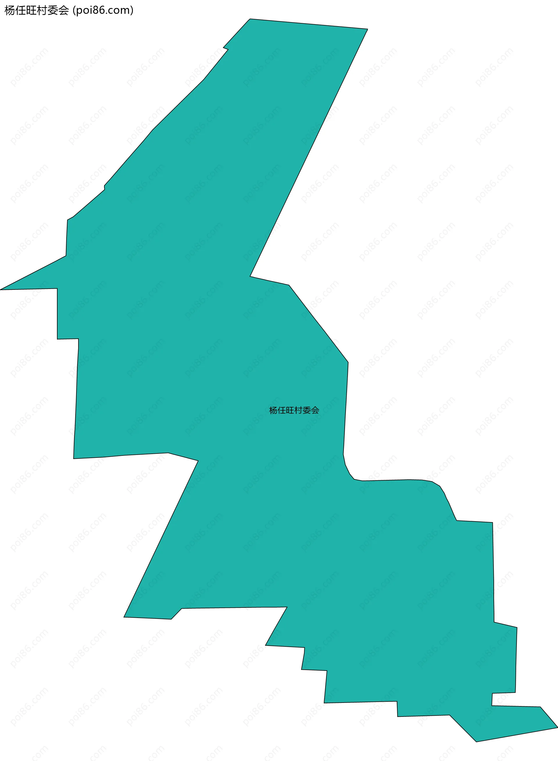 杨任旺村委会边界地图