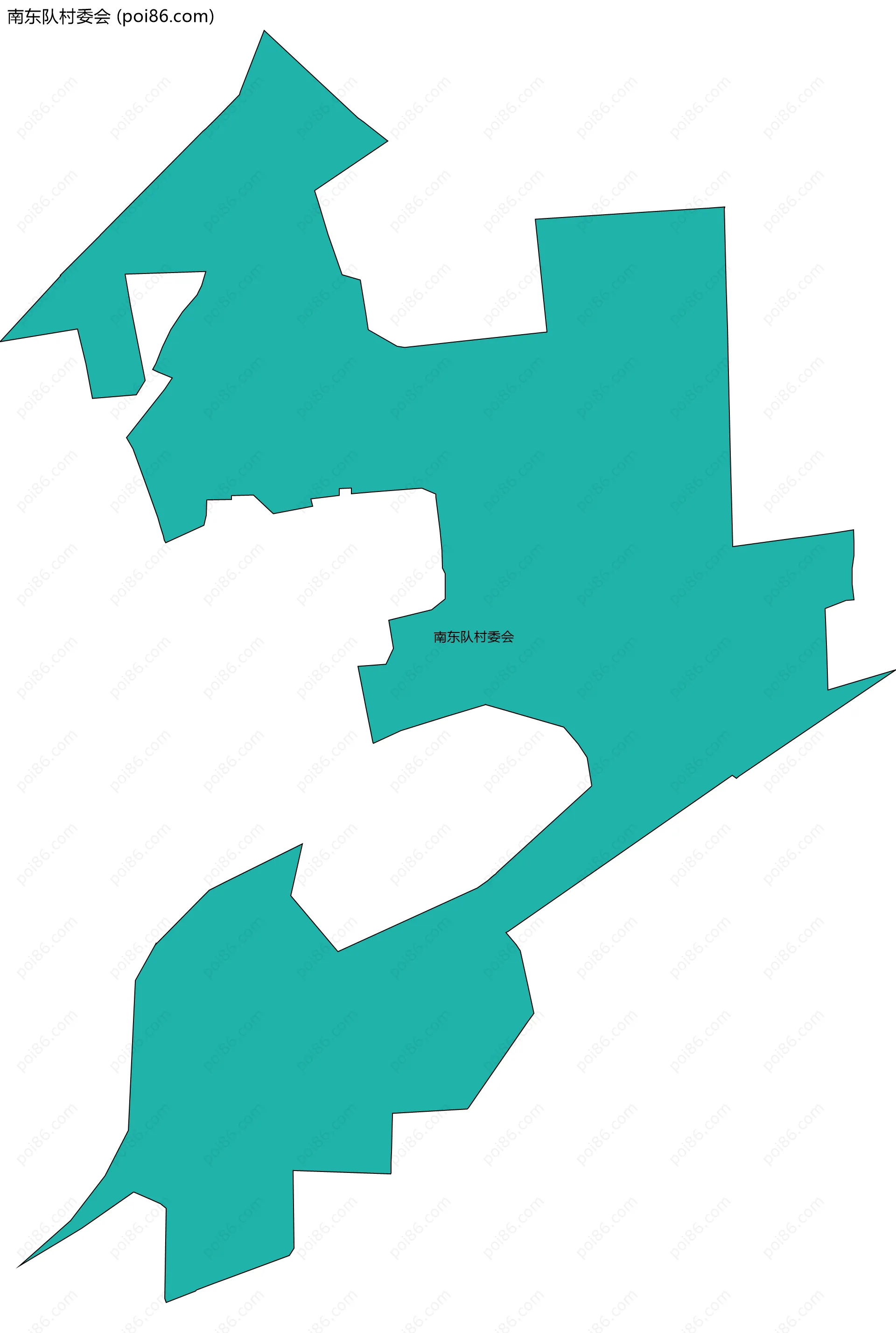 南东队村委会边界地图