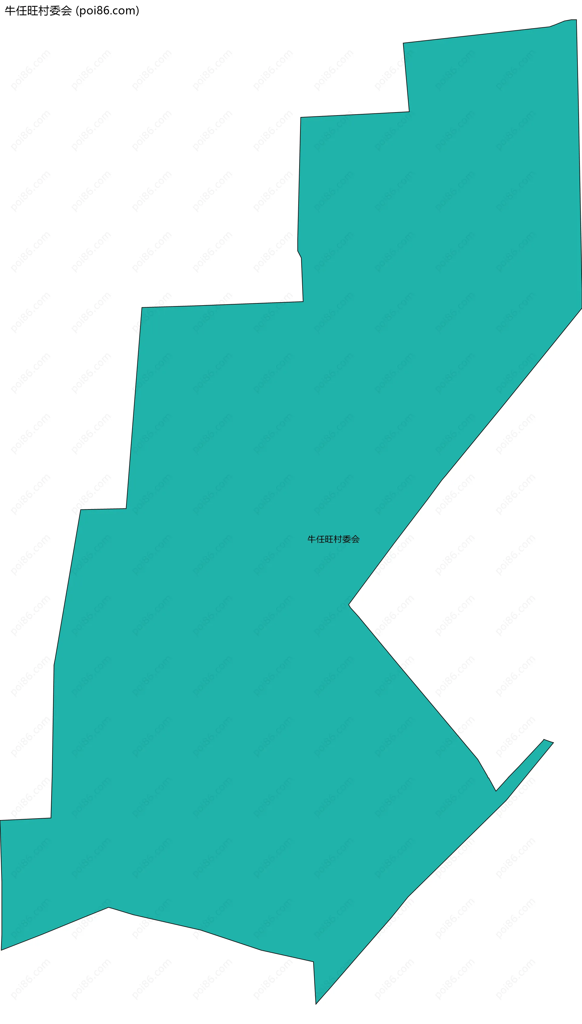 牛任旺村委会边界地图