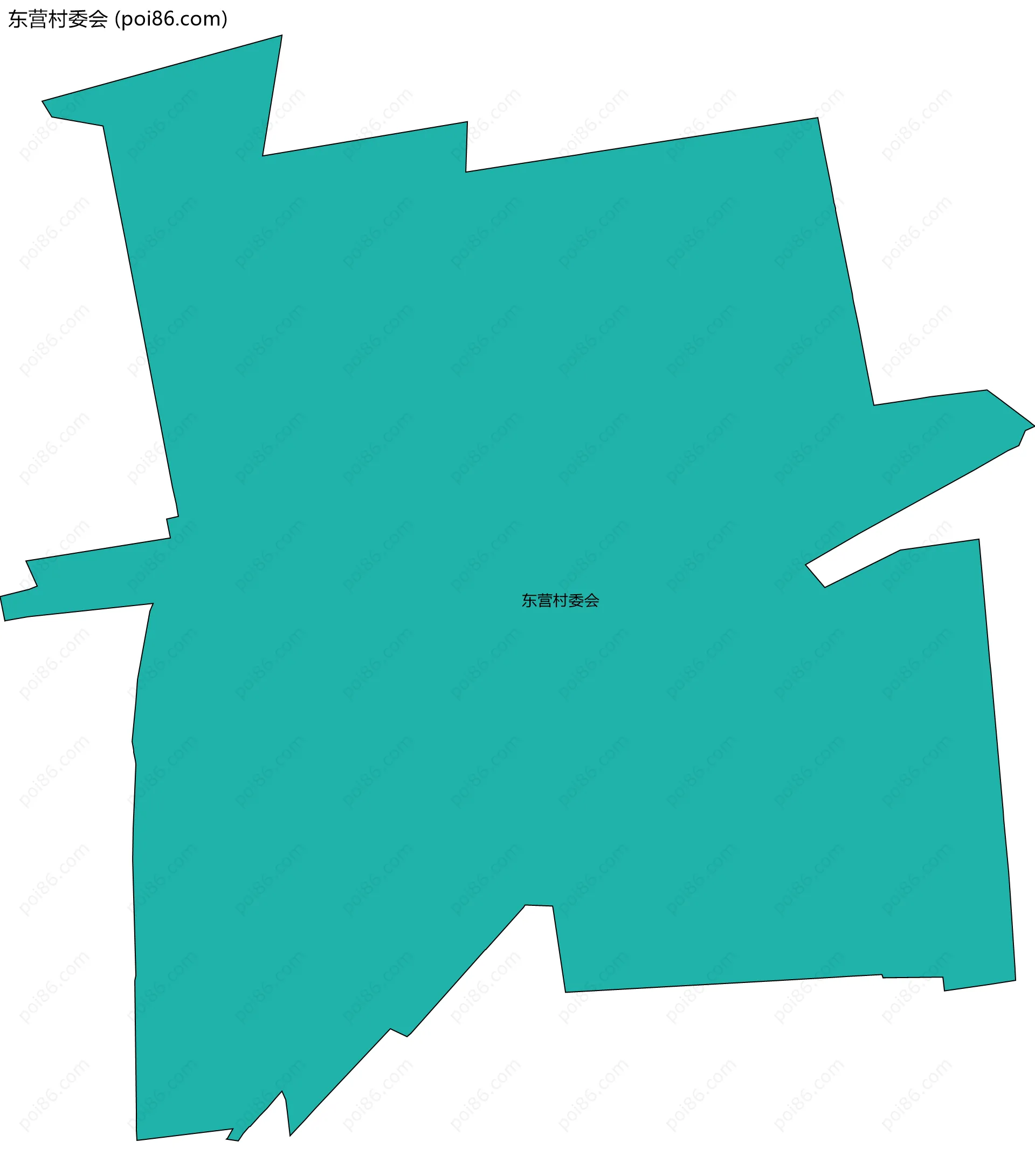 东营村委会边界地图