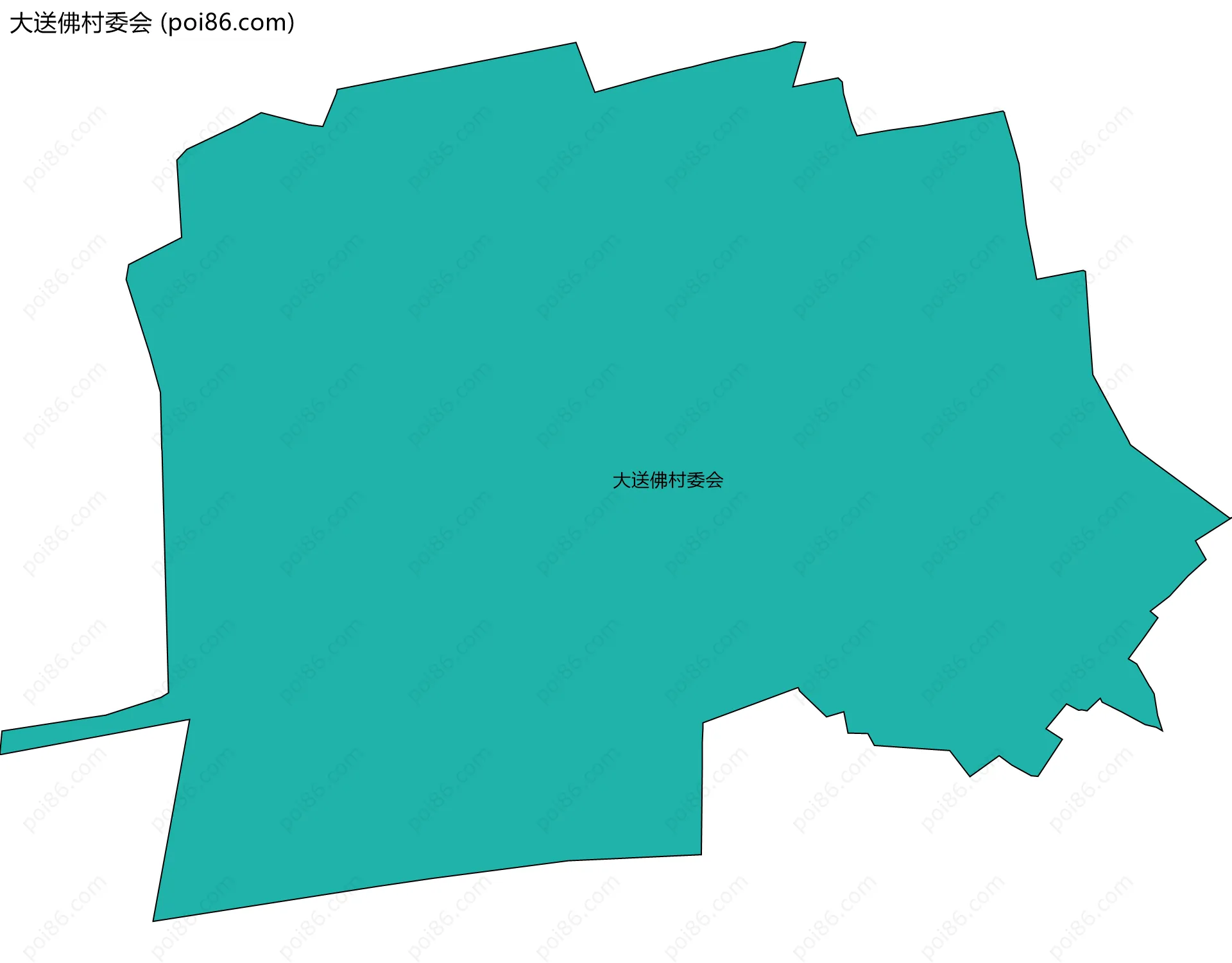大送佛村委会边界地图