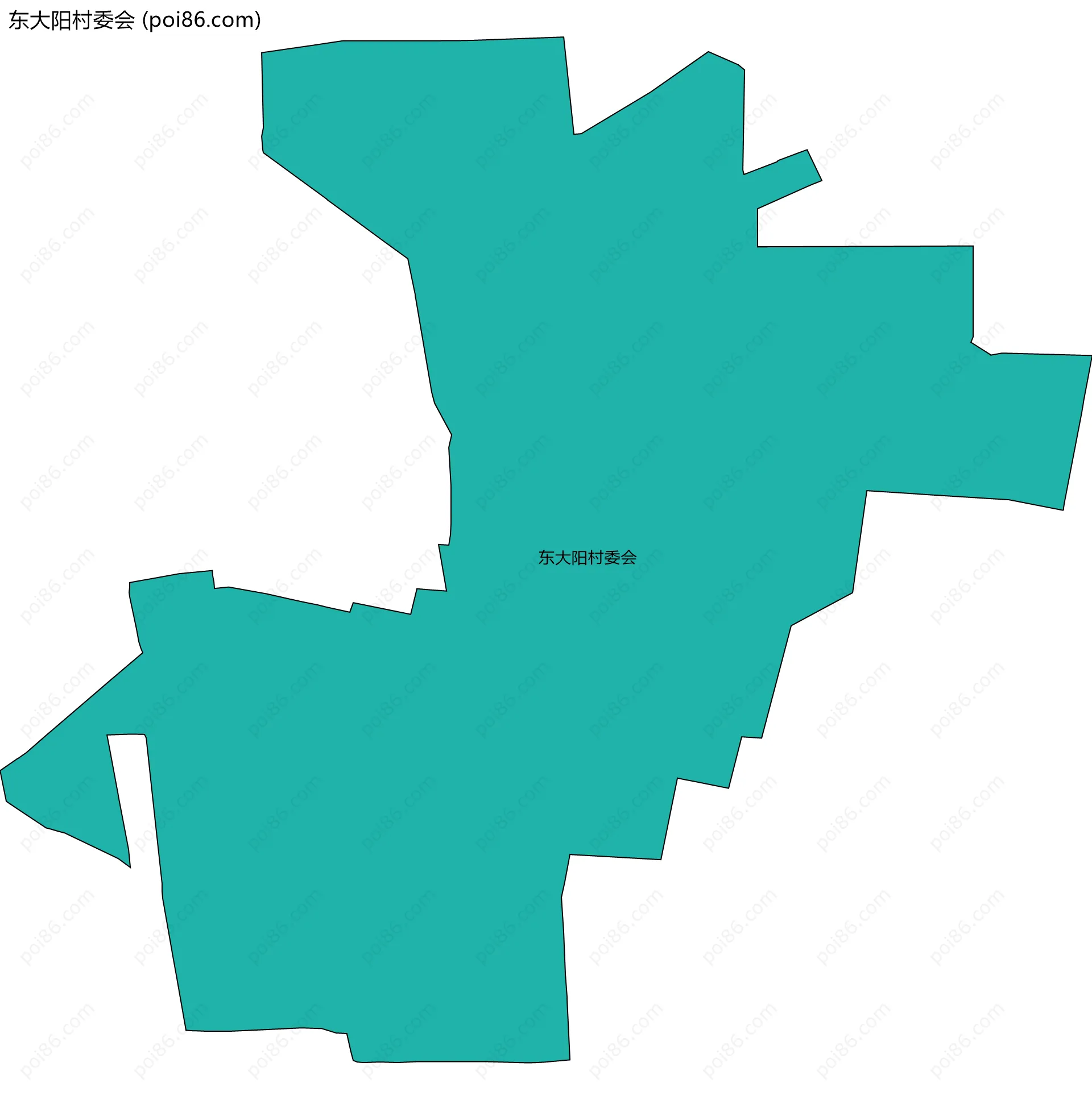 东大阳村委会边界地图