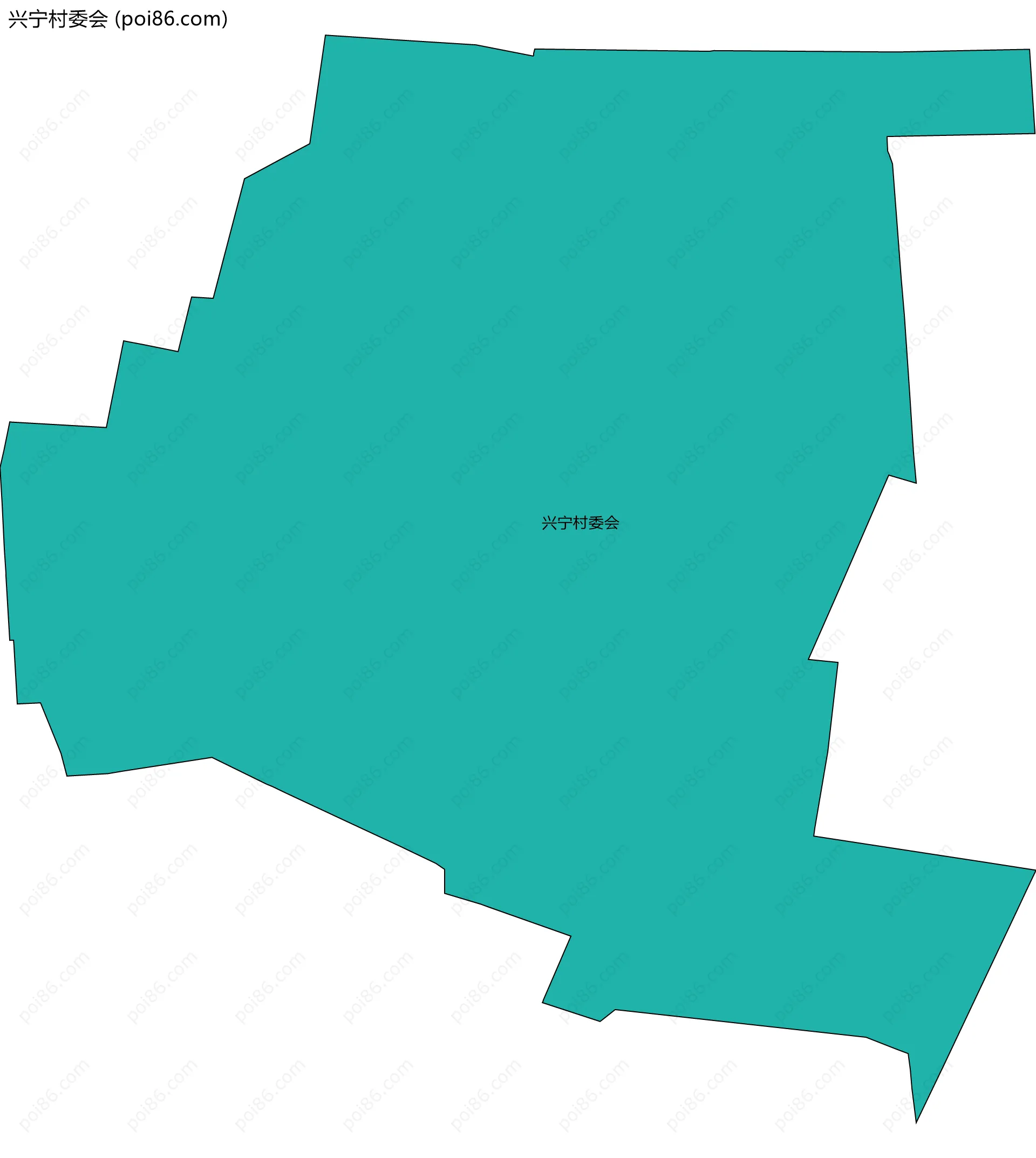 兴宁村委会边界地图