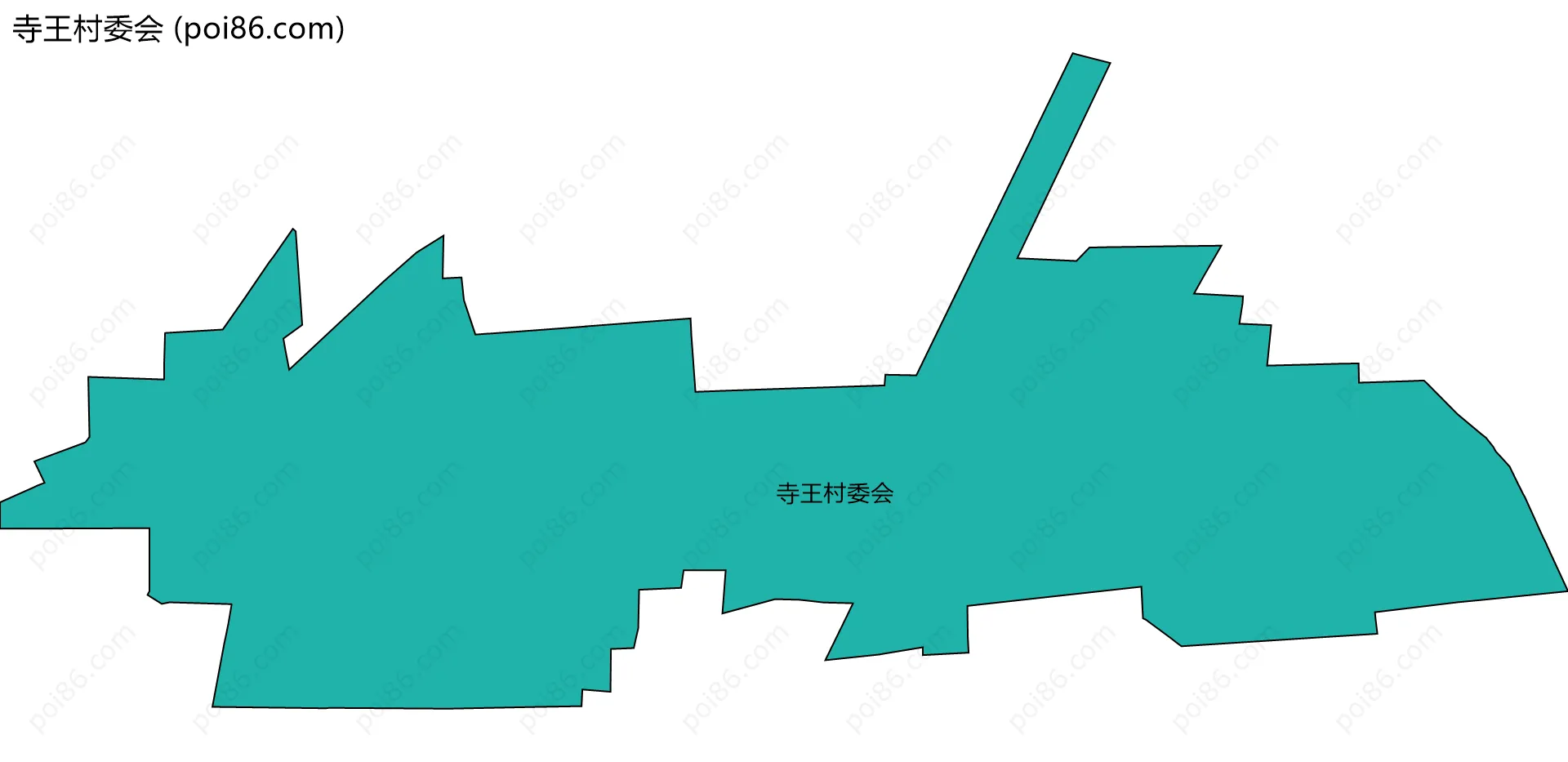 寺王村委会边界地图