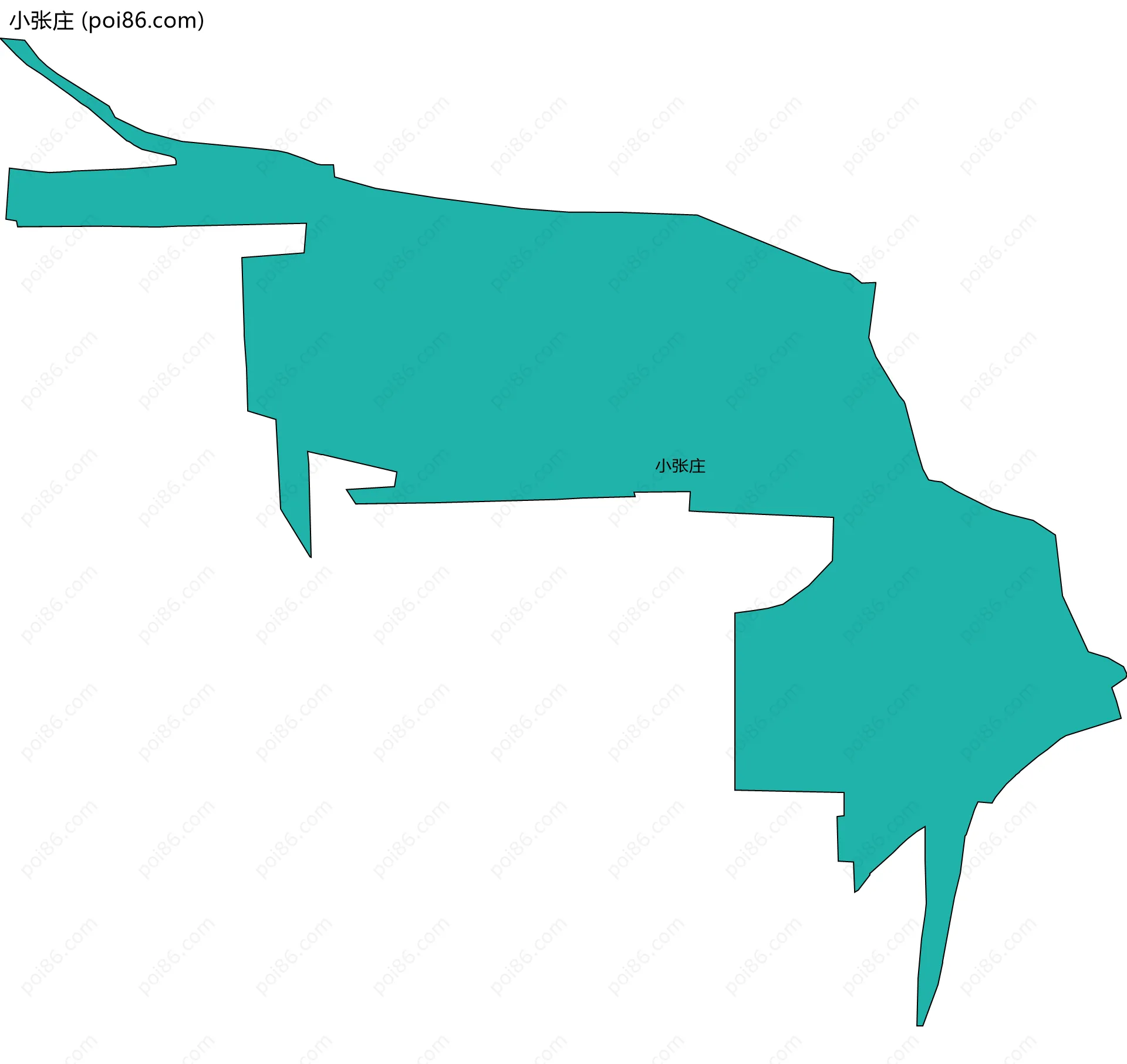 小张庄边界地图