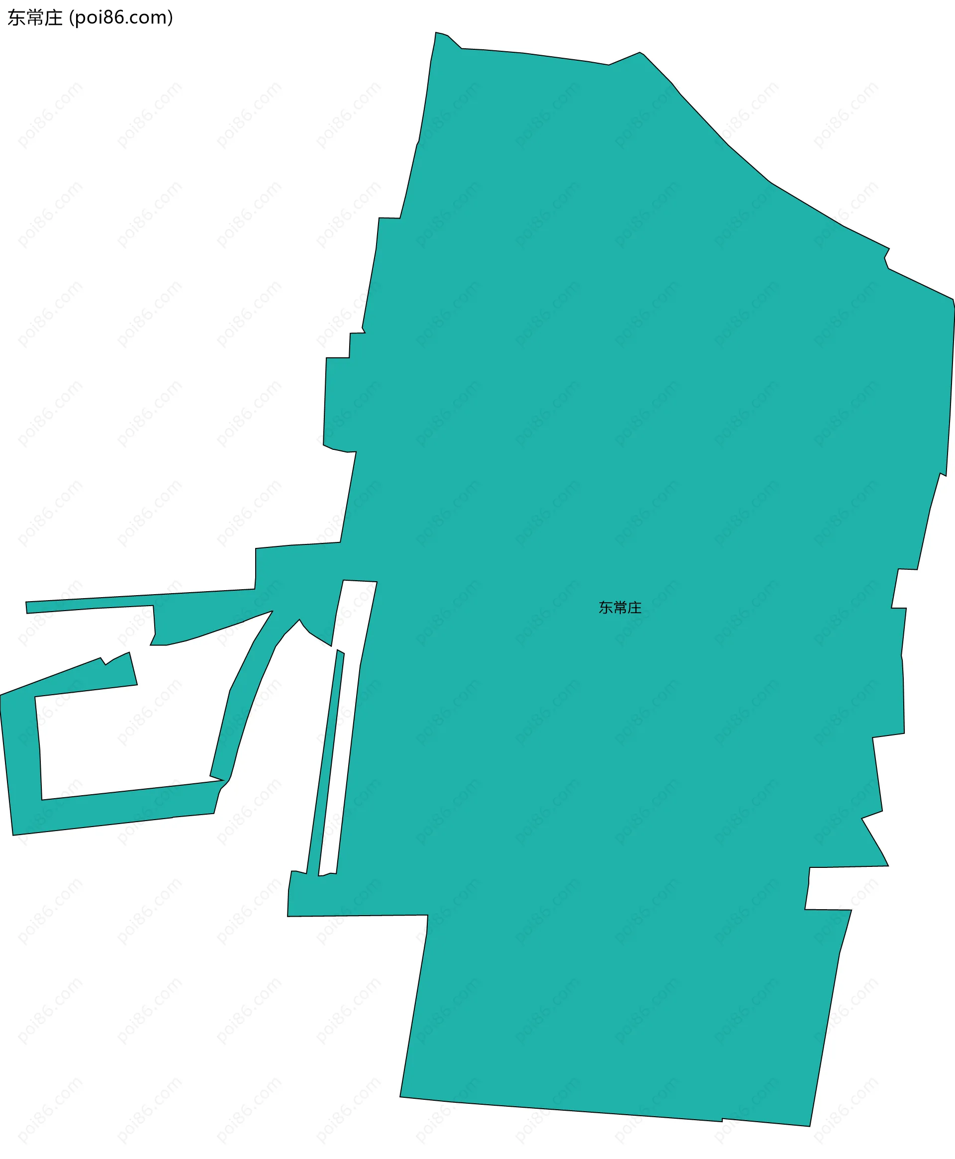 东常庄边界地图