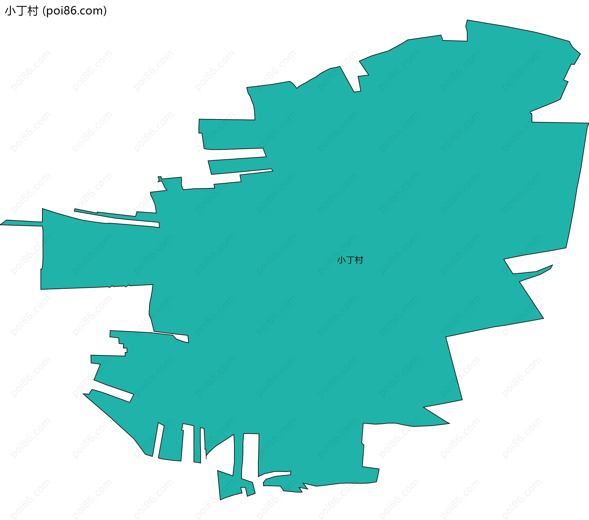 小丁村边界地图