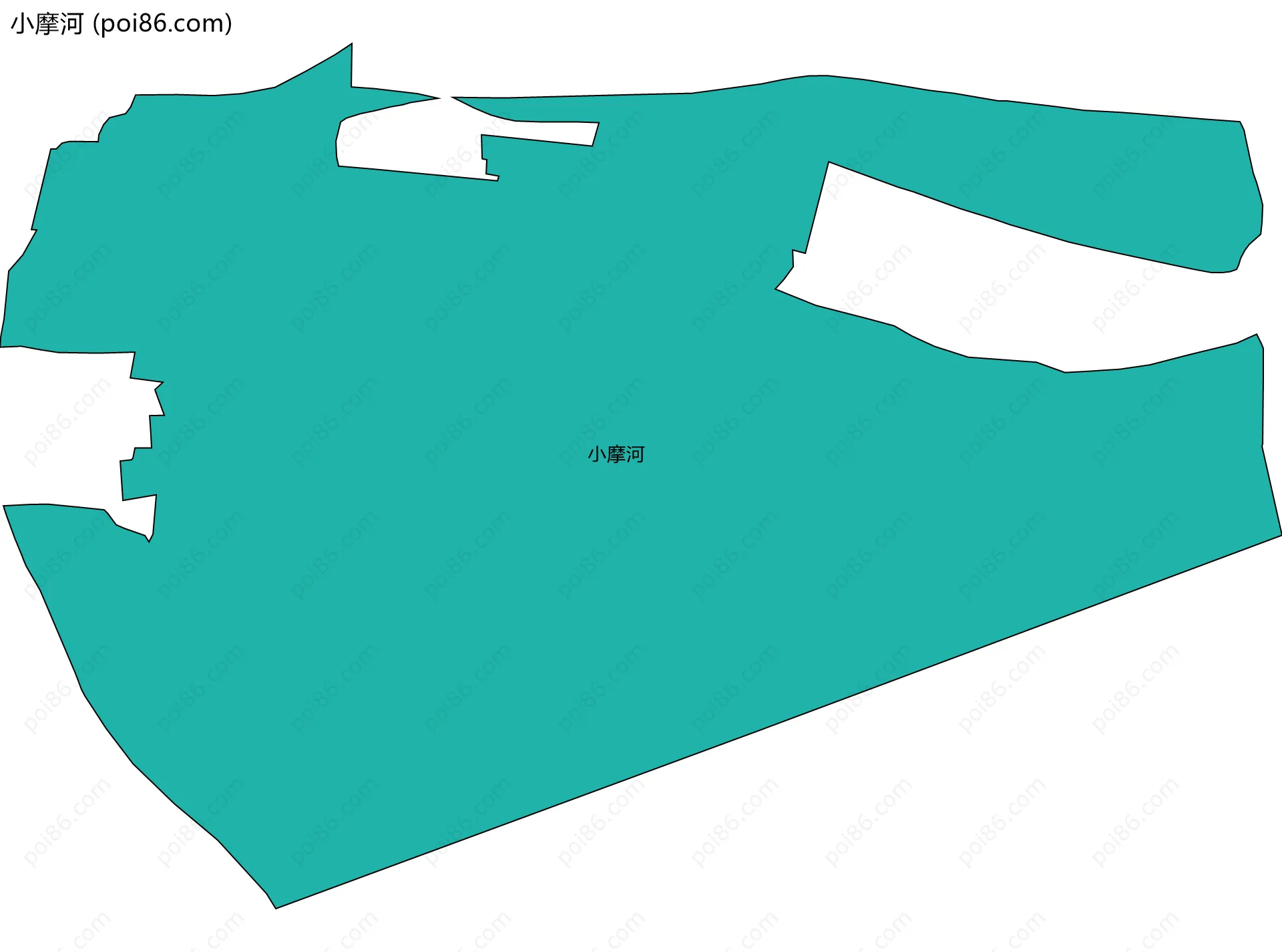 小摩河边界地图