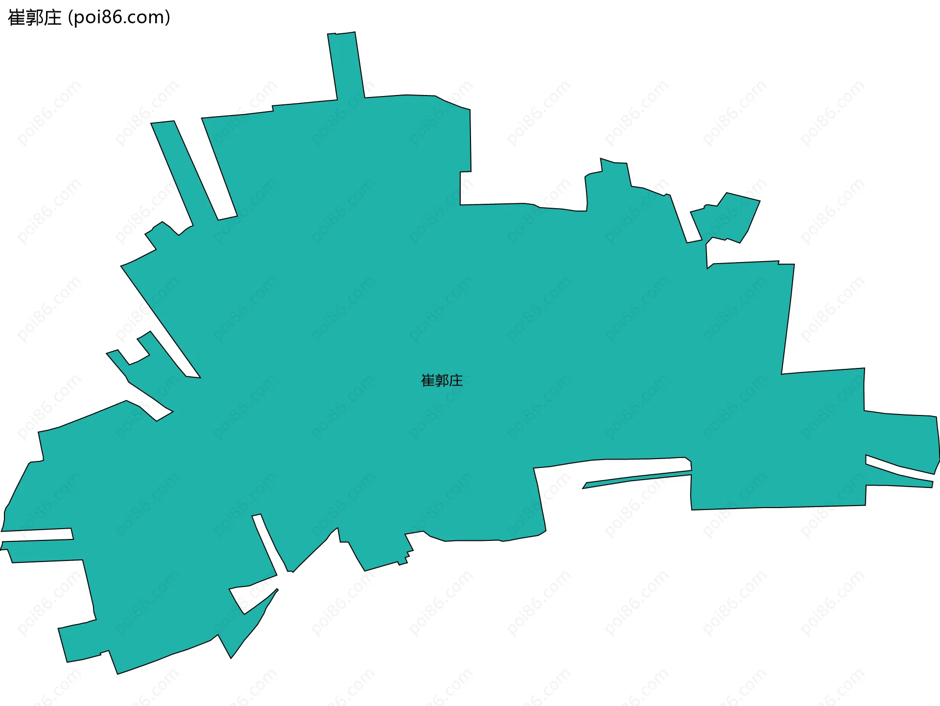 崔郭庄边界地图