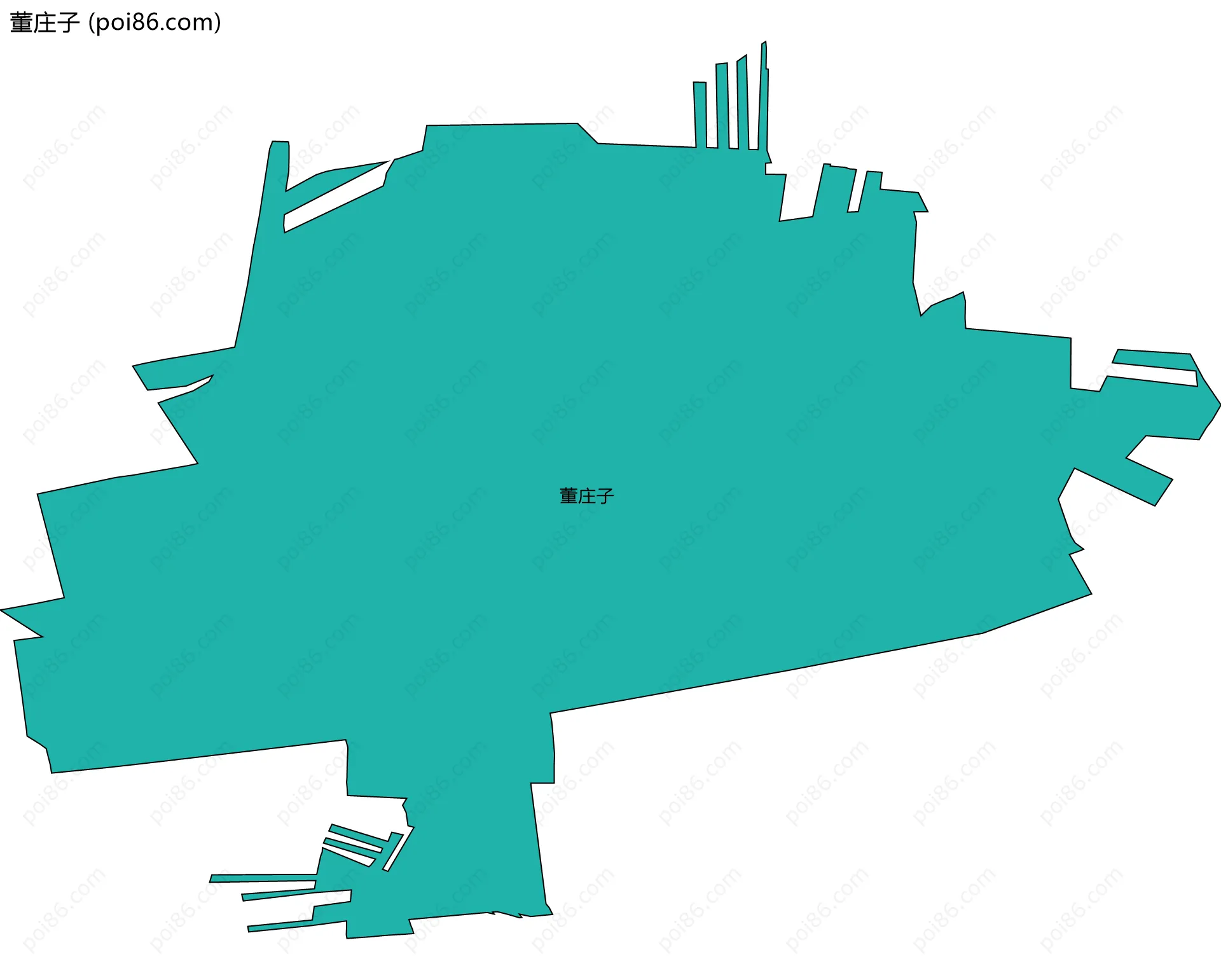 董庄子边界地图