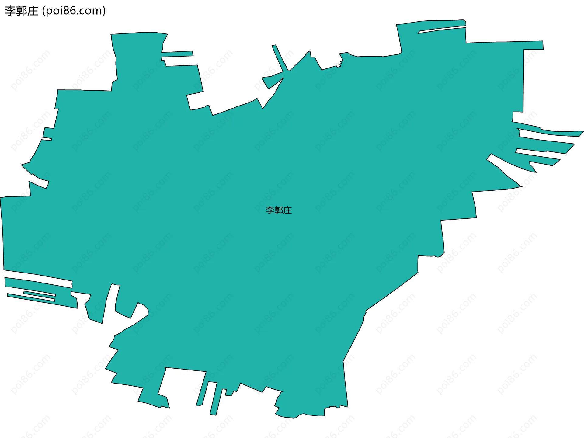 李郭庄边界地图