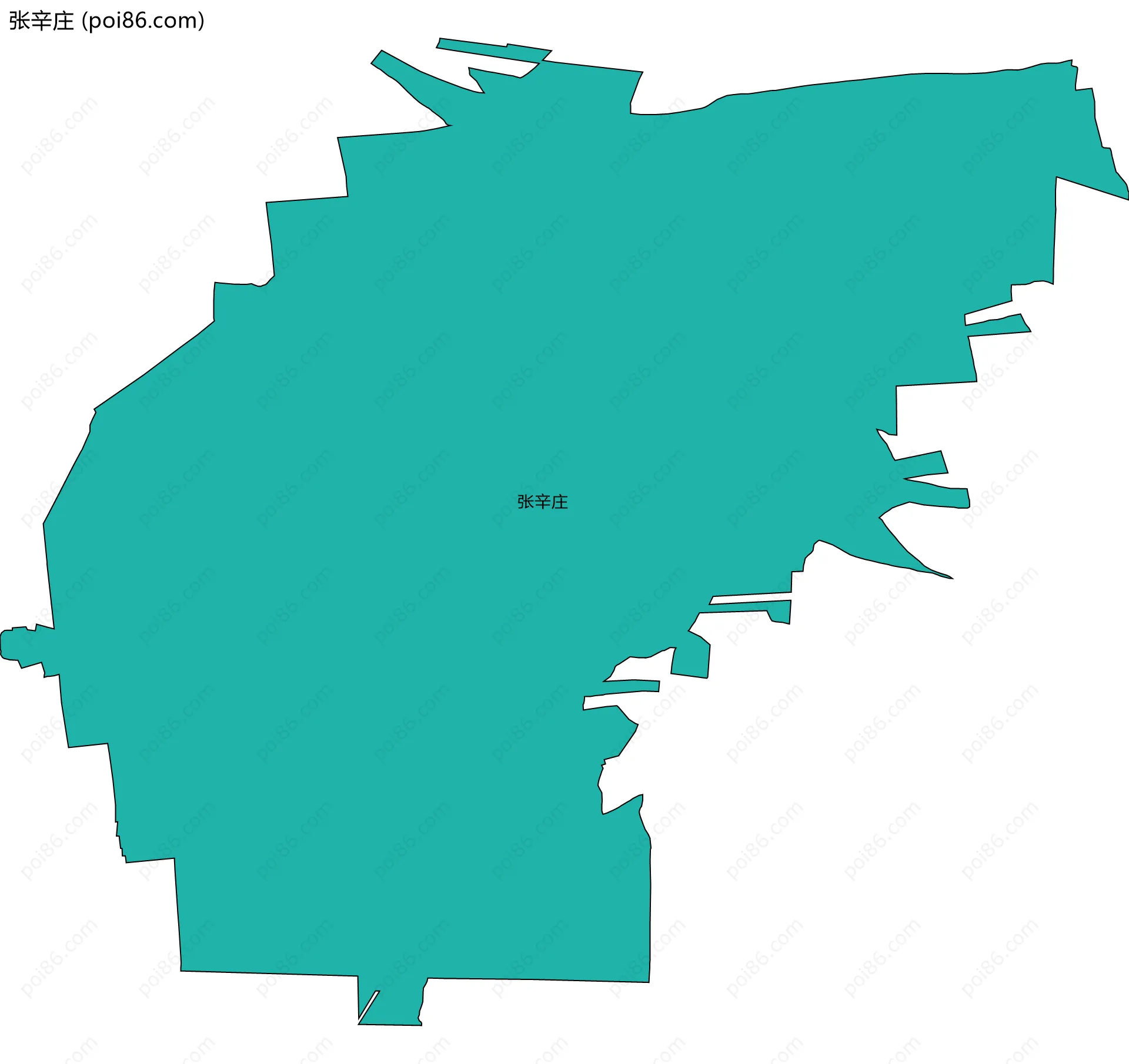 张辛庄边界地图