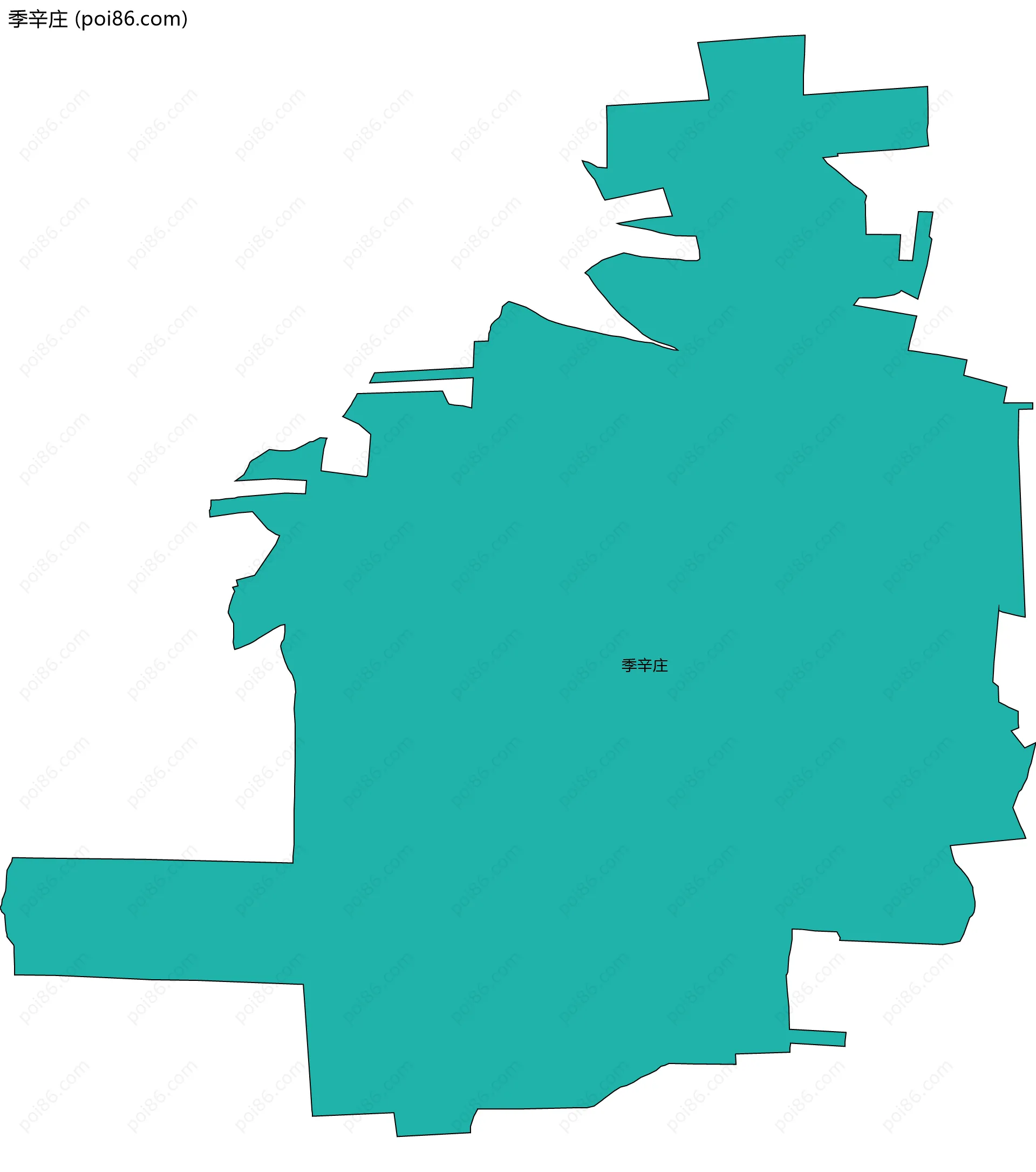 季辛庄边界地图