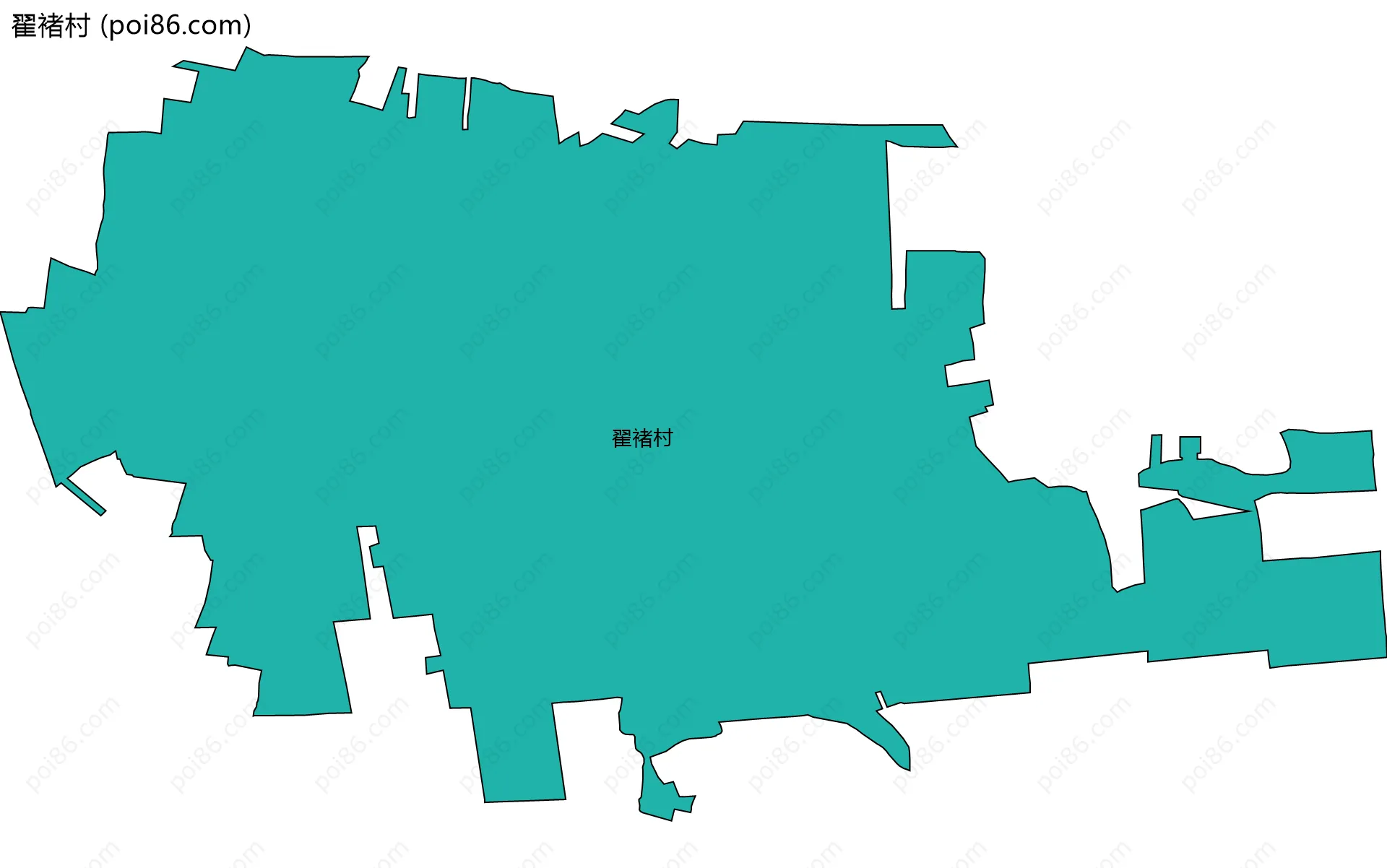 翟褚村边界地图