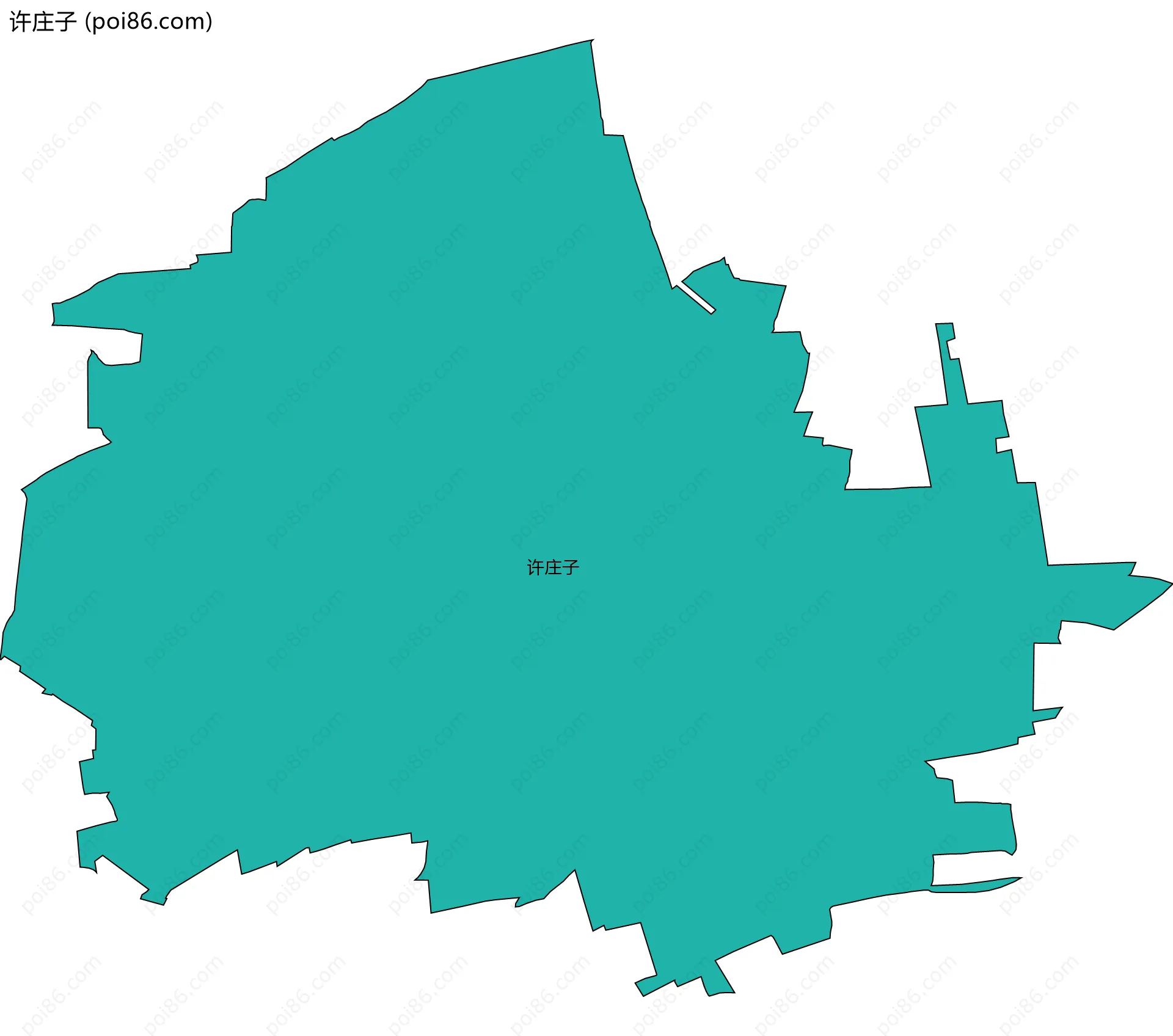 许庄子边界地图