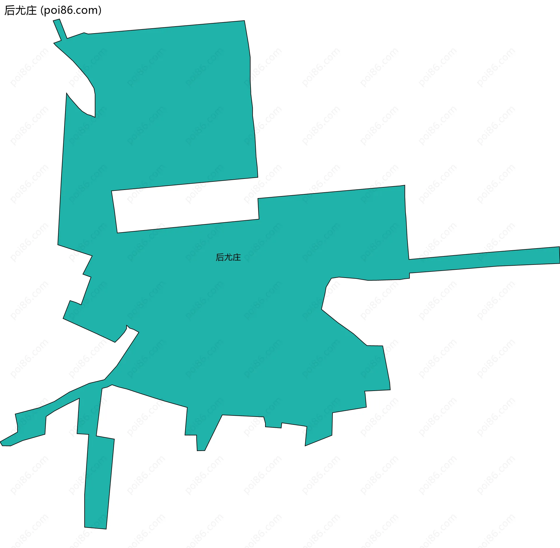 后尤庄边界地图