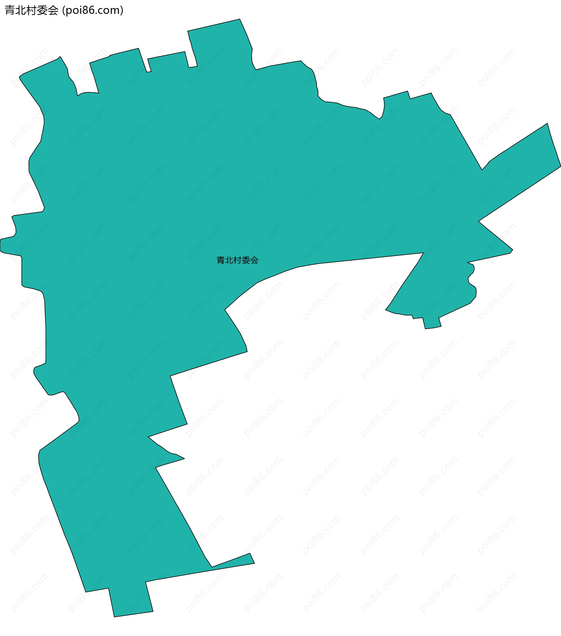 青北村委会边界地图