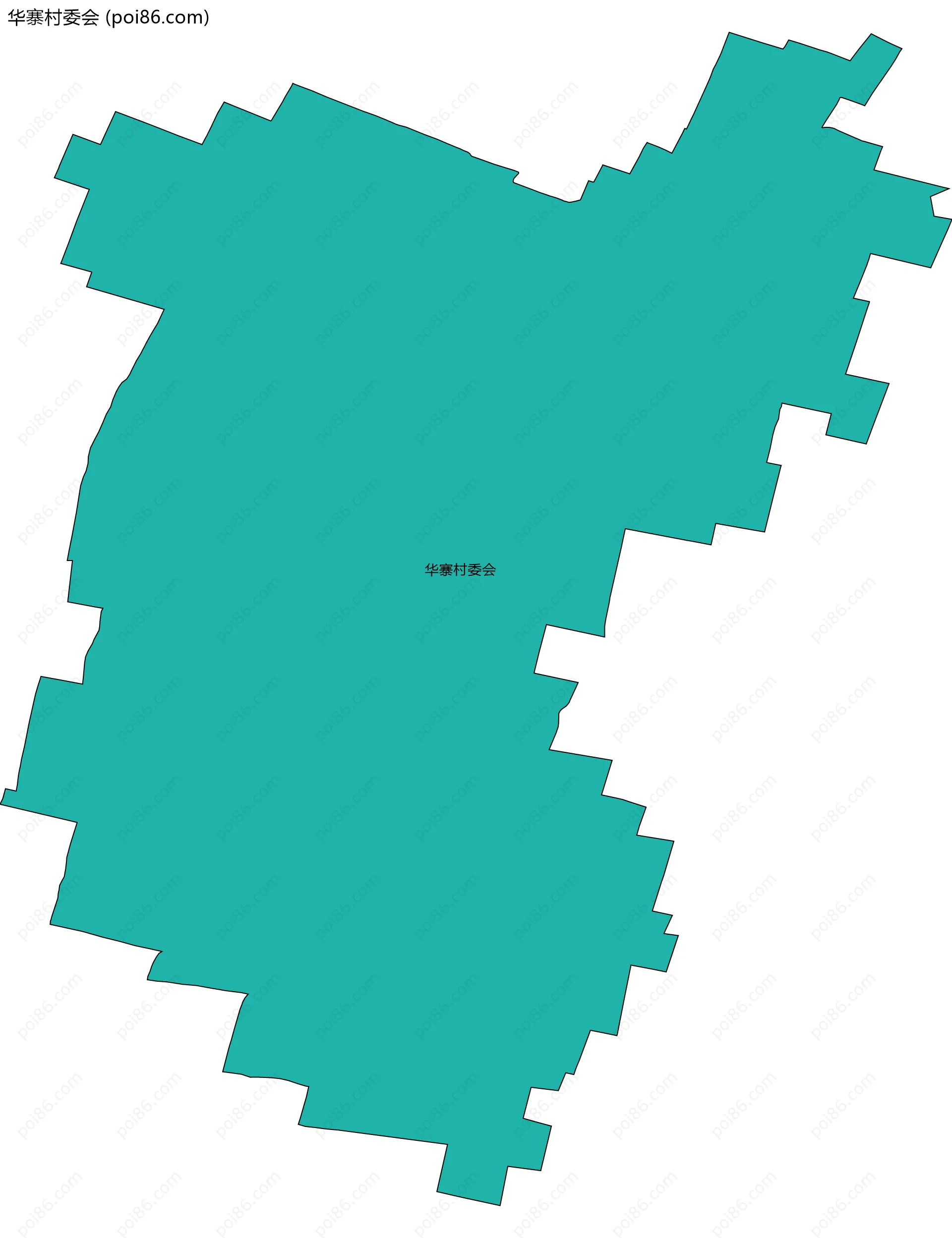 华寨村委会边界地图